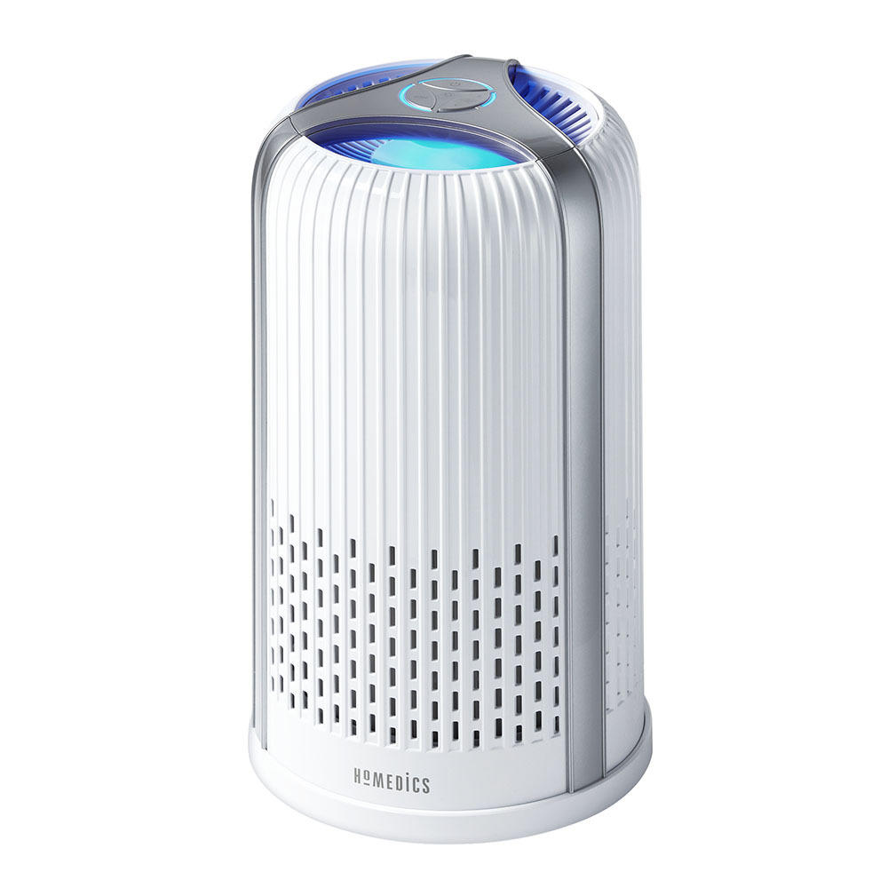 homedics-totalclean-4-in-1-small-room-air-purifier-hepa-uv-c-ionizer-and-carbon- image 1