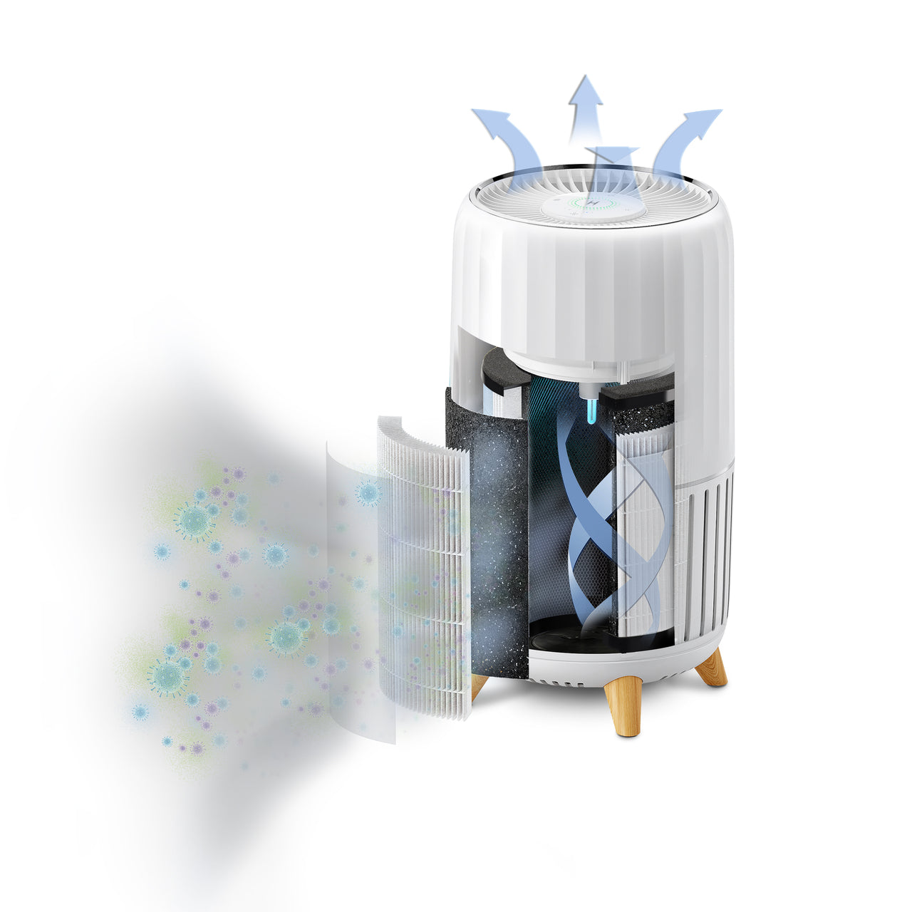 homedics-3-in-1-true-hepa-replacement-filter-for-ap-t200-and-ap-t2503-air-purifi image 2
