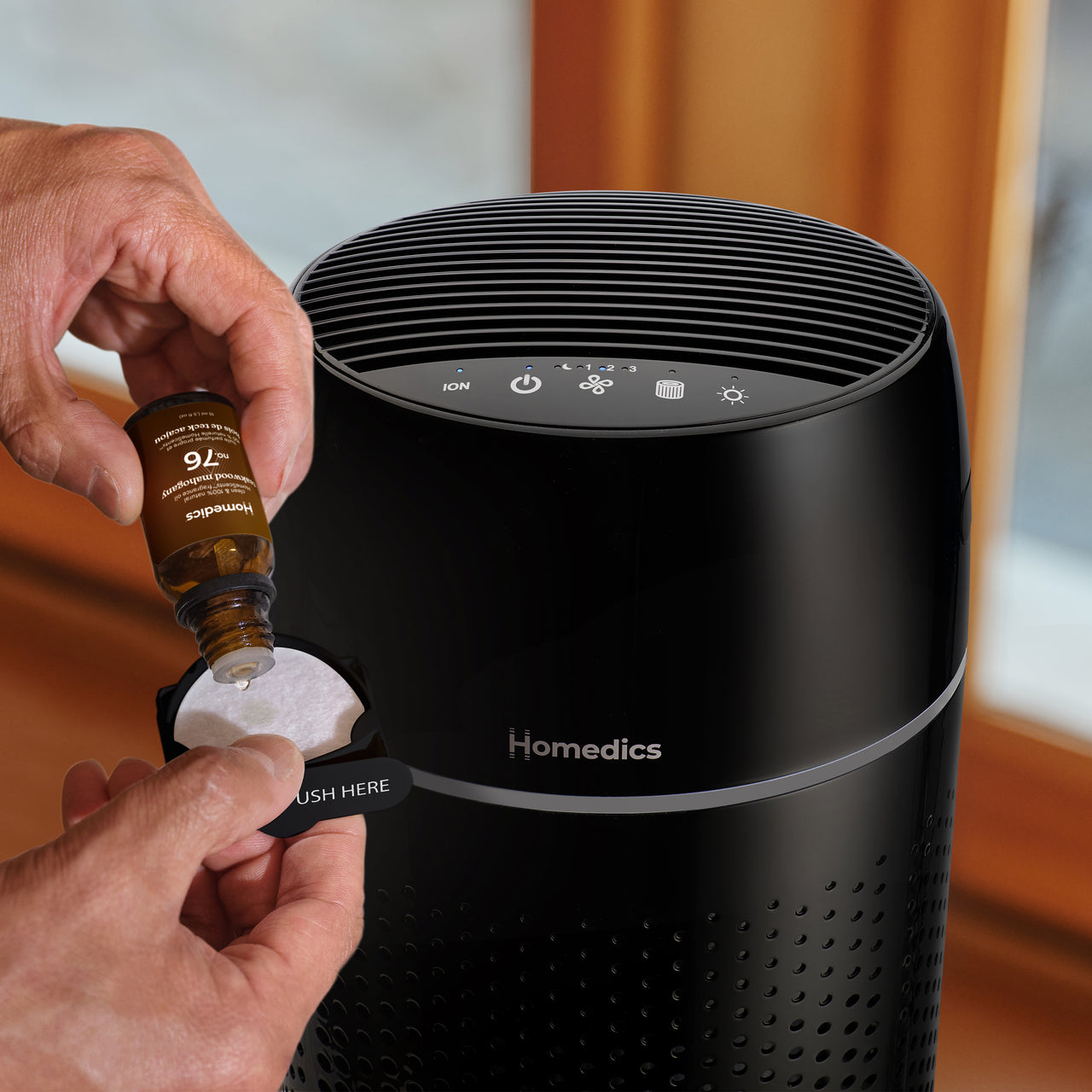 homedics-medium-room-tower-air-purifier-t22-with-hepa-filtration image 6