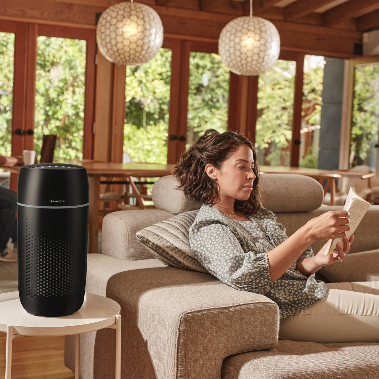 homedics-medium-room-tower-air-purifier-t22-with-hepa-filtration image 7