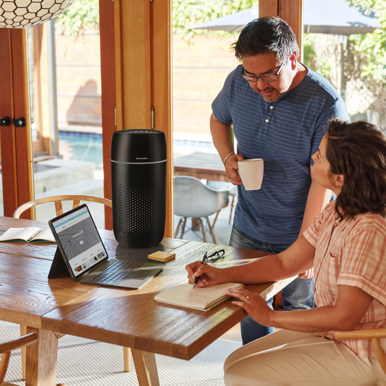 homedics-medium-room-tower-air-purifier-t22-with-hepa-filtration image 8