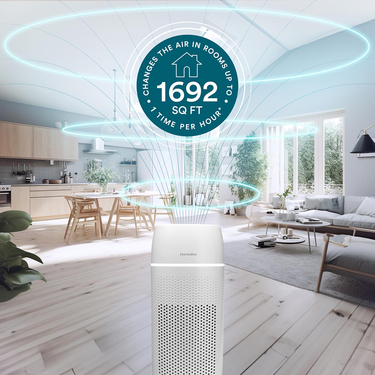 homedics-large-room-tower-air-purifier-t43 image 6