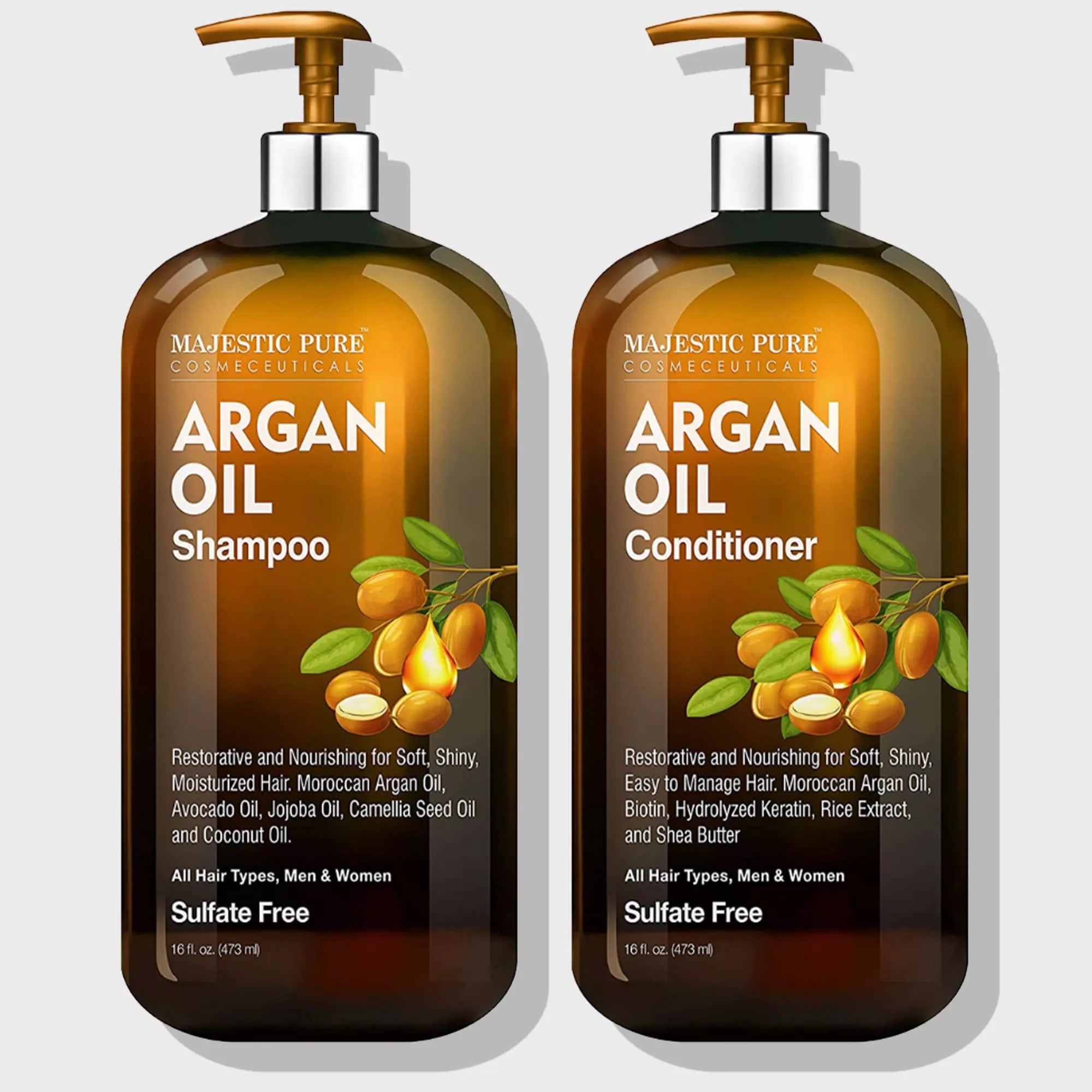 majestic-pure-argan-oil-shampoo-conditioner-set-16-fl-oz-each-sulfate-free-hydra image 2