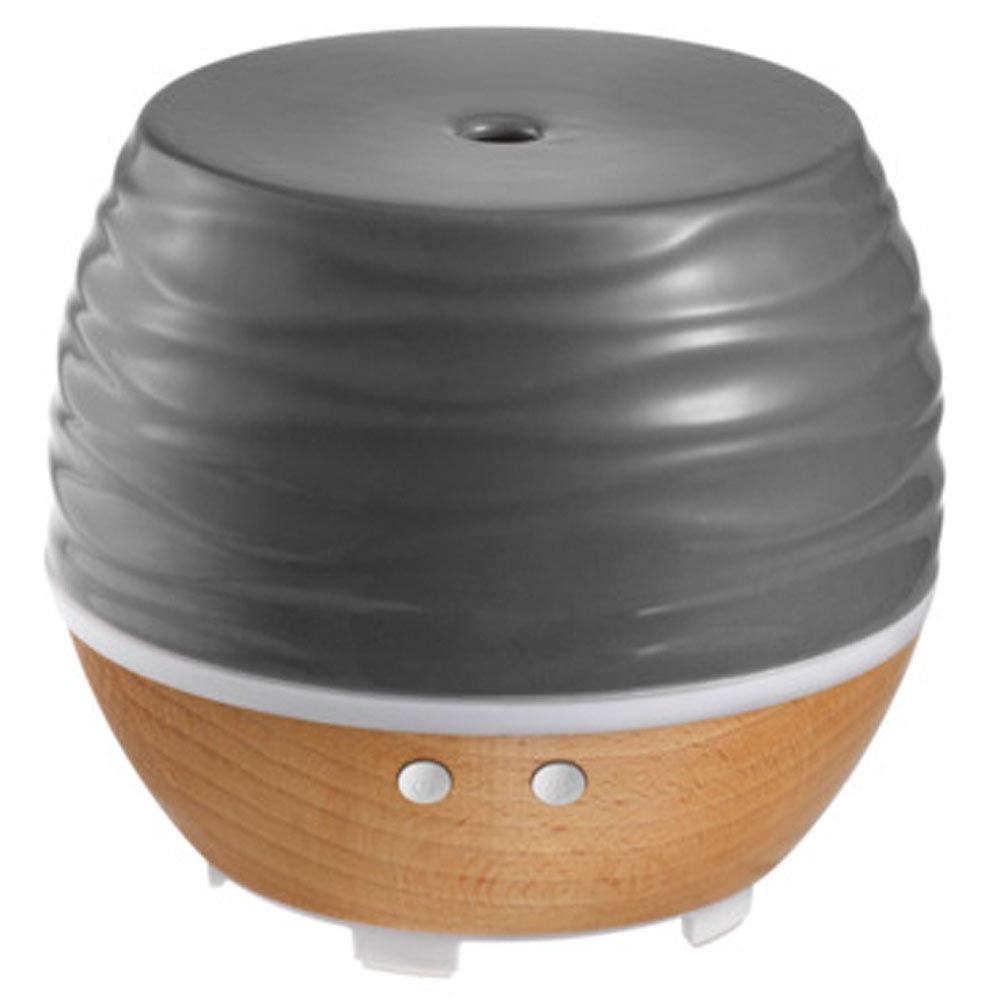 ellia-ascend-ultrasonic-aroma-diffuser-ceramic-wood-wave-pattern image 2