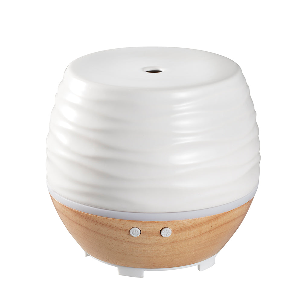 ellia-ascend-ultrasonic-aroma-diffuser-ceramic-wood-wave-pattern image 7
