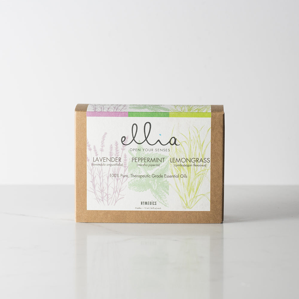 ellia-by-homedics-single-notes-essential-oil-3-pack-lavender-peppermint-lemongra image 2