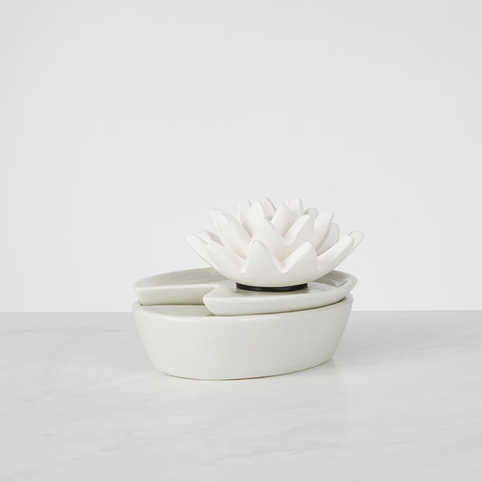 homedics-ellia-water-blossom-porcelain-aroma-diffuser-ceramic-waterless image 1