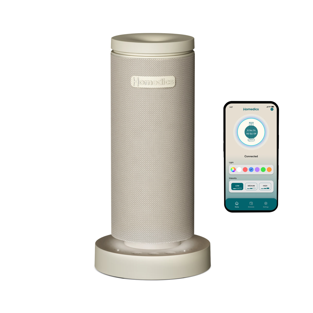 homedics-serenescent-fabric-waterless-rechargeable-diffuser-15-ml image 1