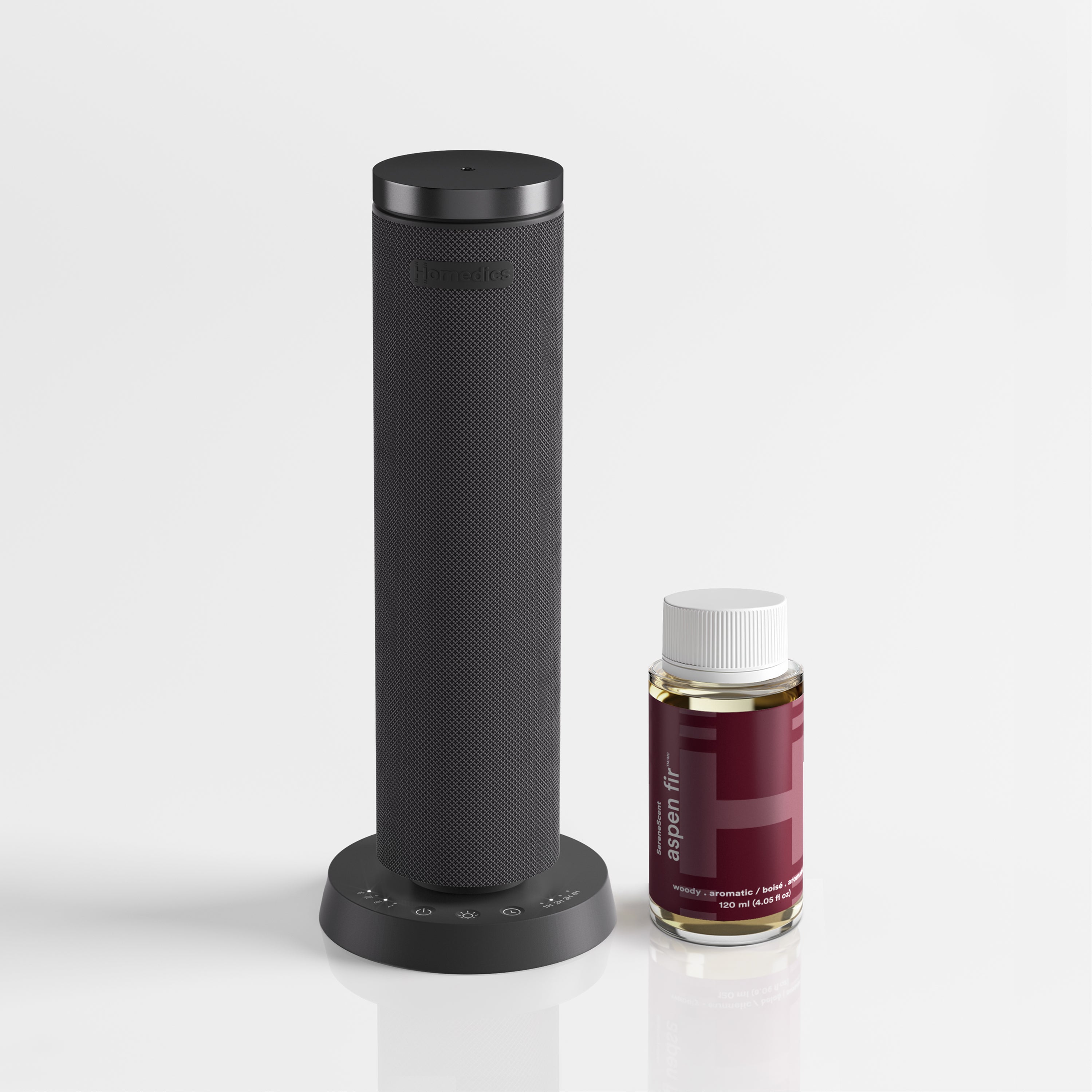 homedics-serenescent-waterless-rechargeable-diffuser-aspen-fir-oil-bundle image 1