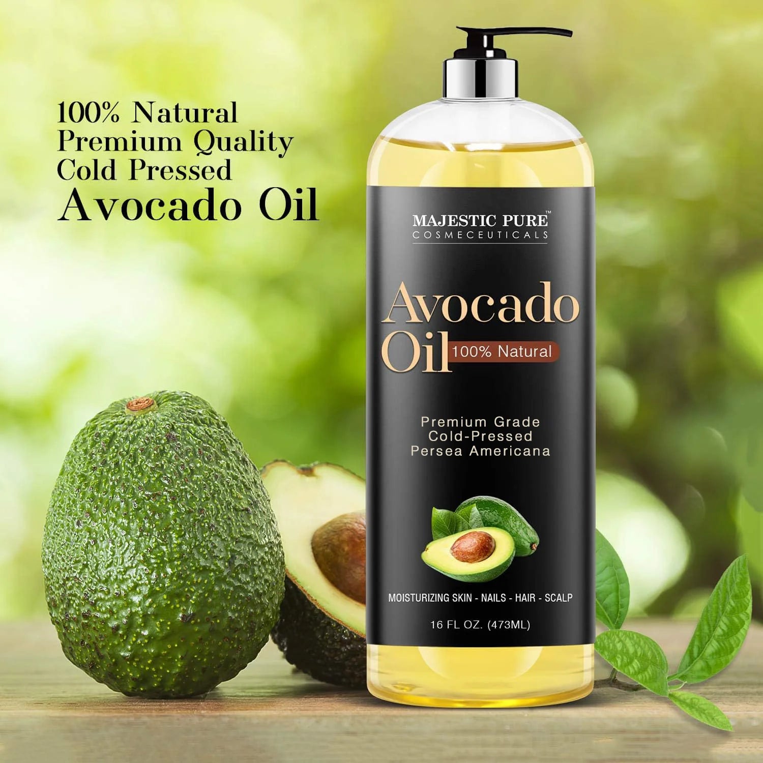 majestic-pure-100-pure-and-natural-avocado-oil-16-fl-oz-moisturizing-carrier-oil image 2
