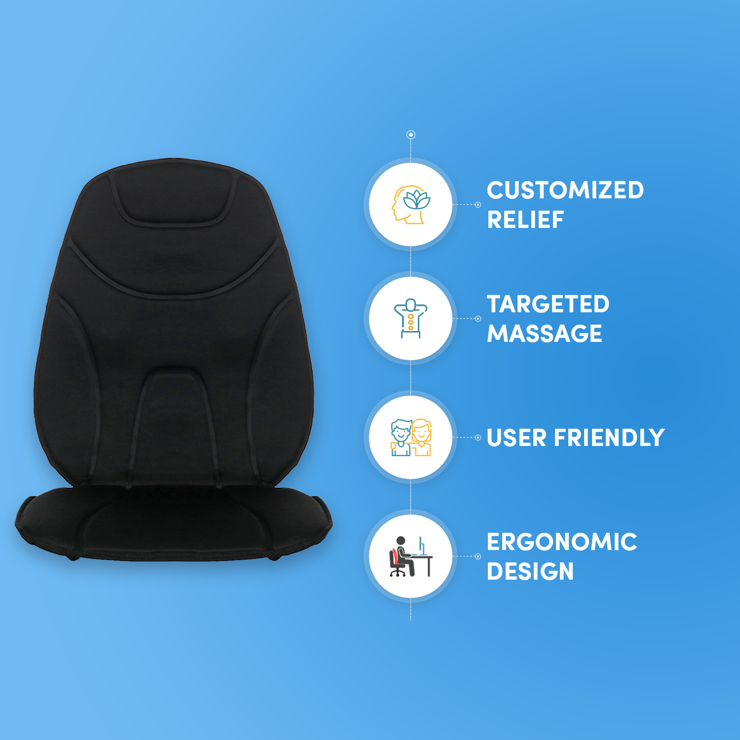 homedics-make-lemonade-deluxe-five-motor-massage-cushion-with-heat image 2