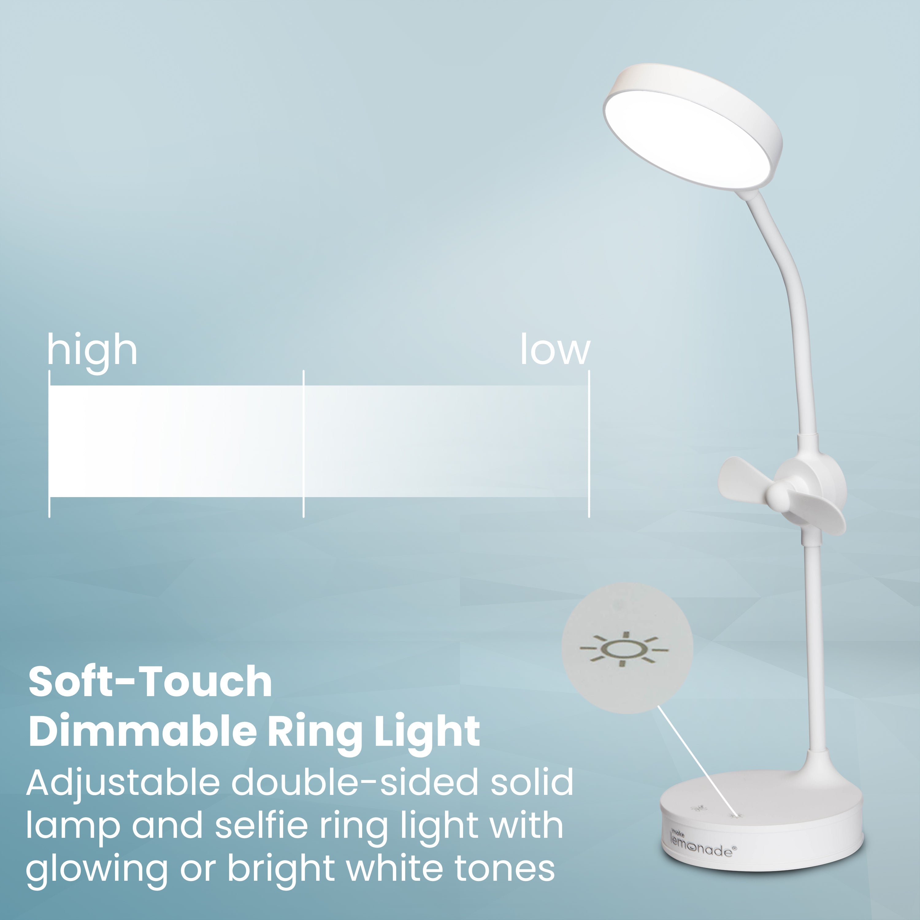 homedics-make-lemonade-desk-lamp-fan image 4