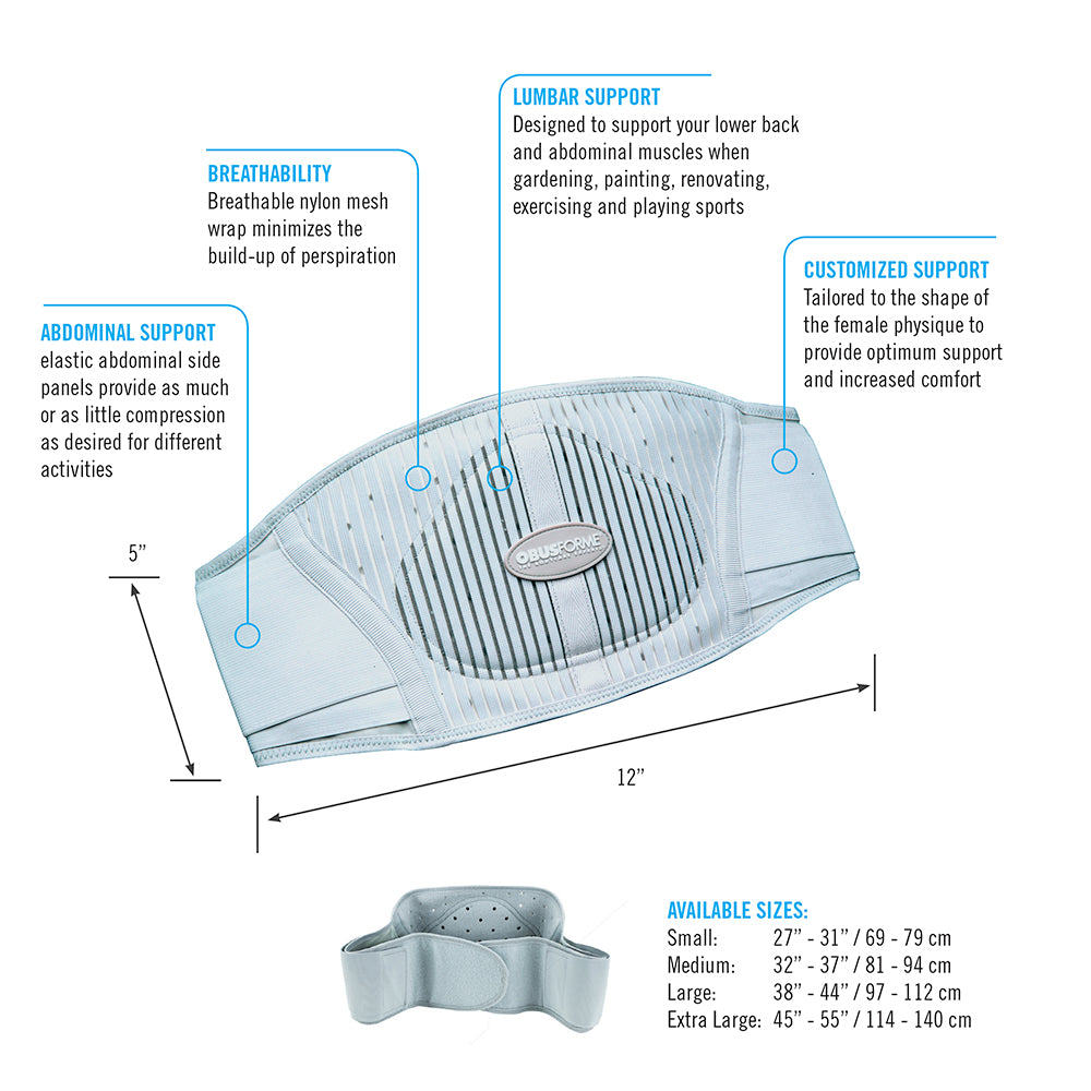 homedics-obusforme-female-back-belt-ergonomic-lower-back-support image 2