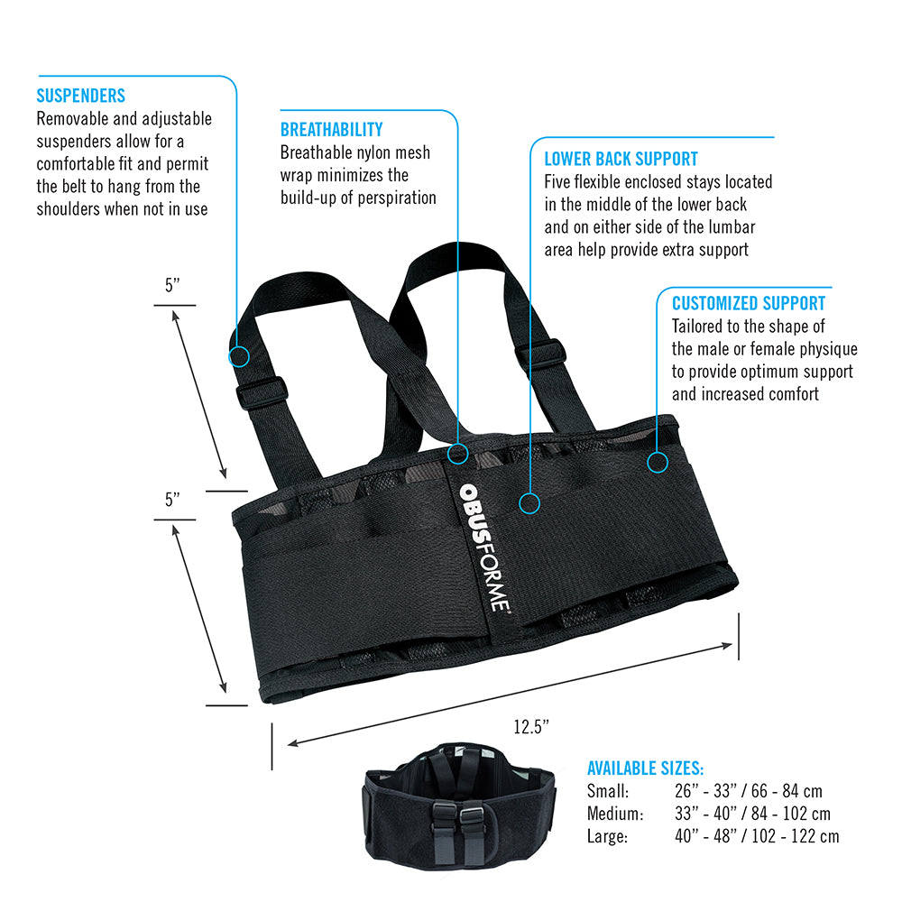 homedics-obusforme-unisex-back-belt-adjustable-lumbar-support-with-suspenders image 2