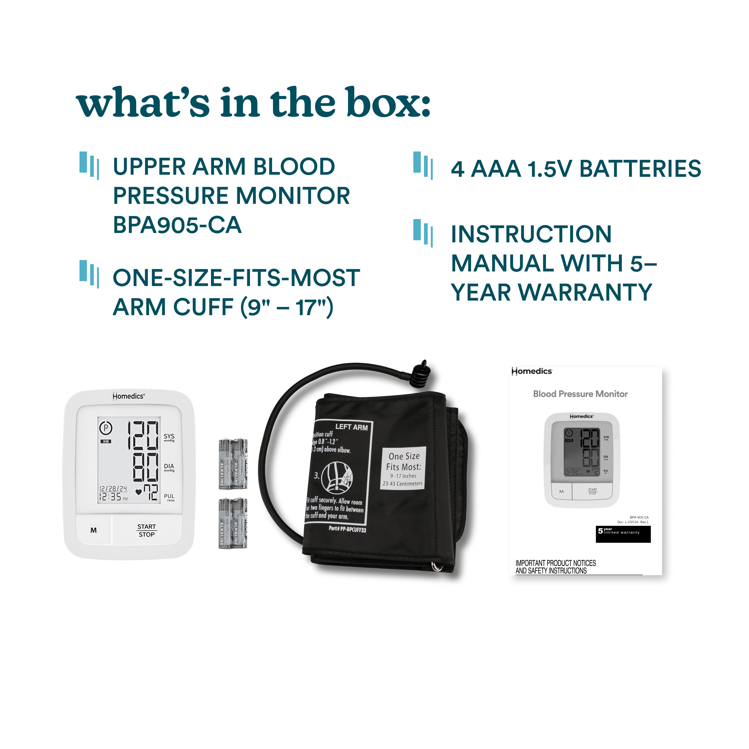 homedics-automatic-arm-blood-pressure-monitor-easy-to-use-home-bp-monitoring image 7