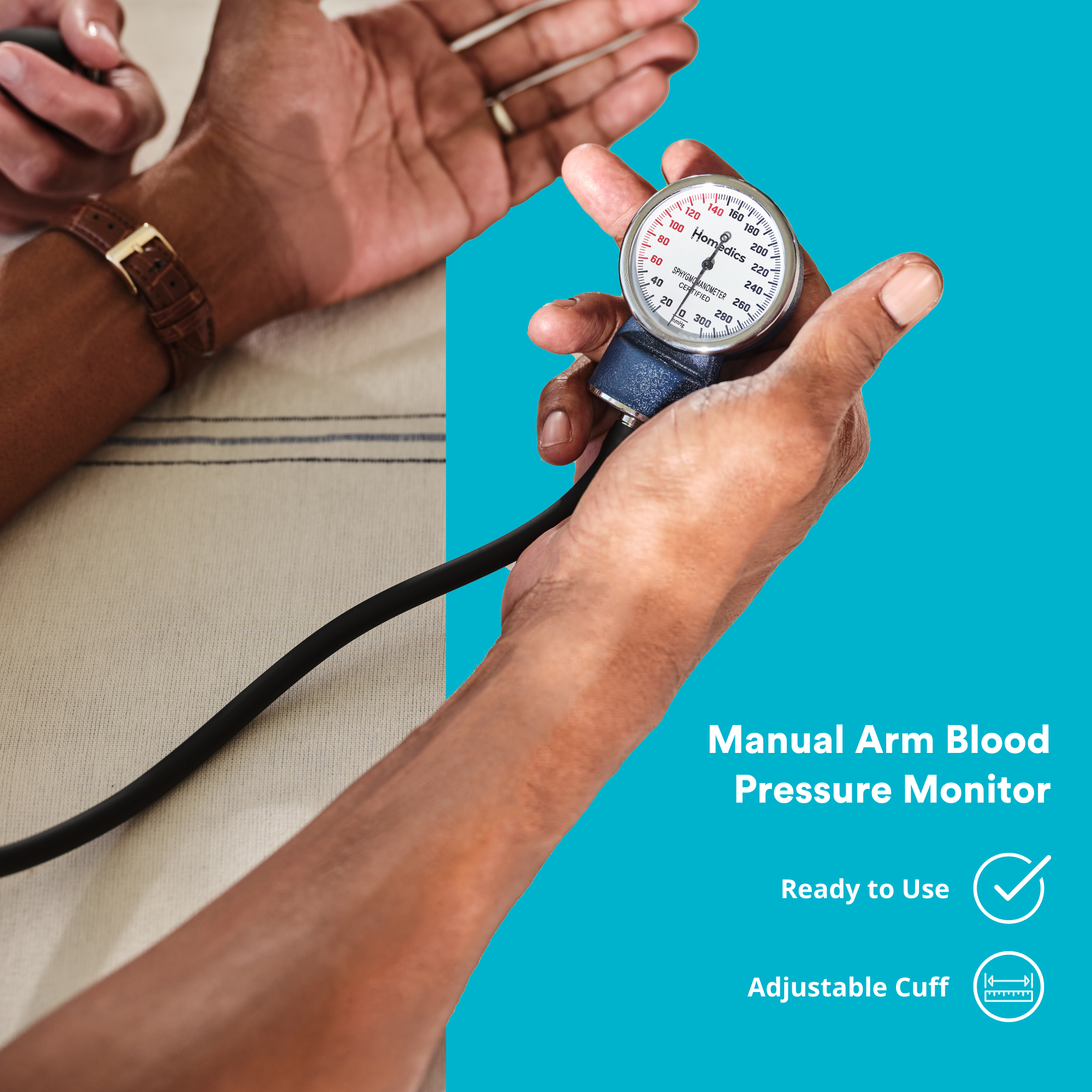 homedics-manual-arm-blood-pressure-monitor-compact-and-accurate image 2
