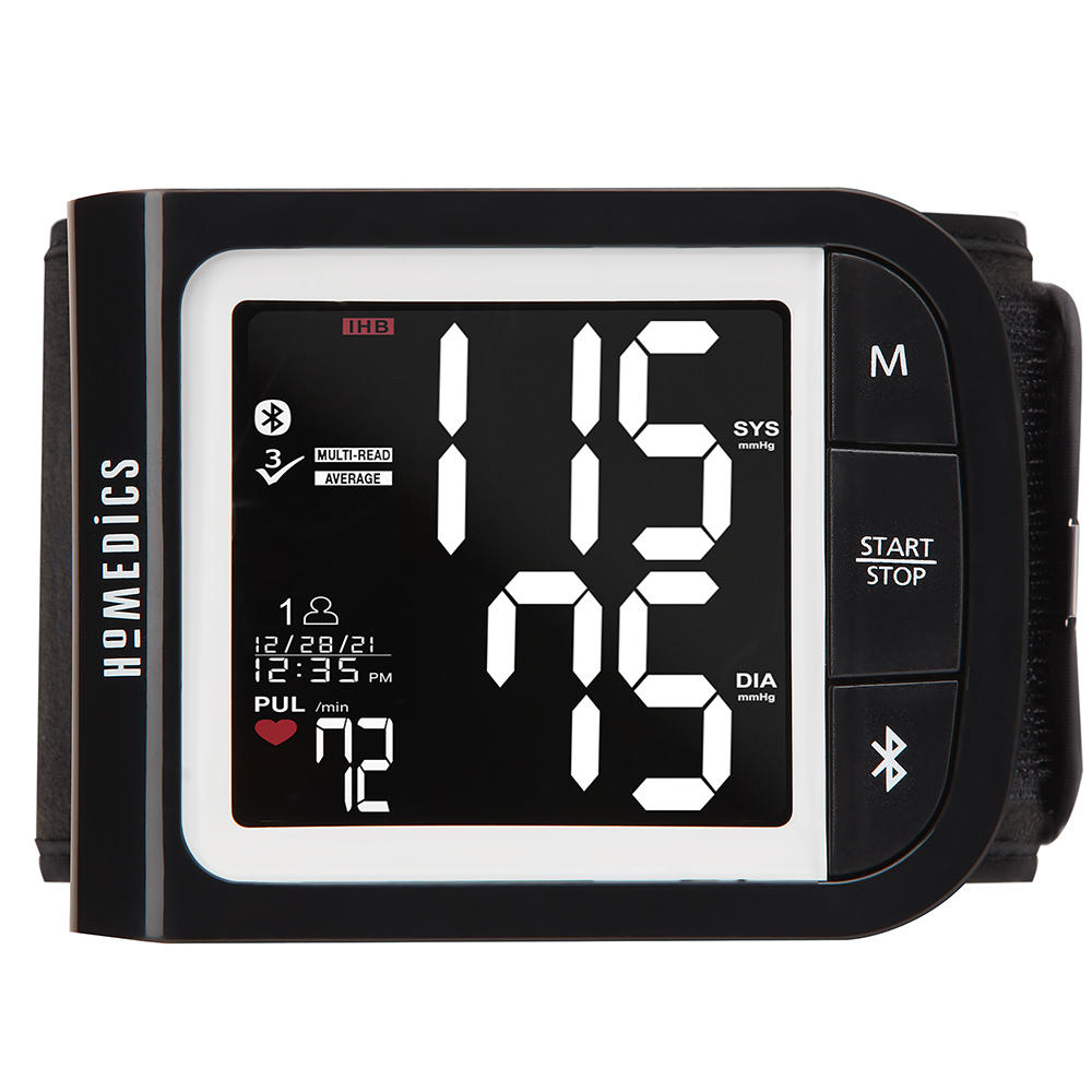 homedics-premium-wrist-blood-pressure-monitor-with-attached-cuff-smart-measure-t image 1