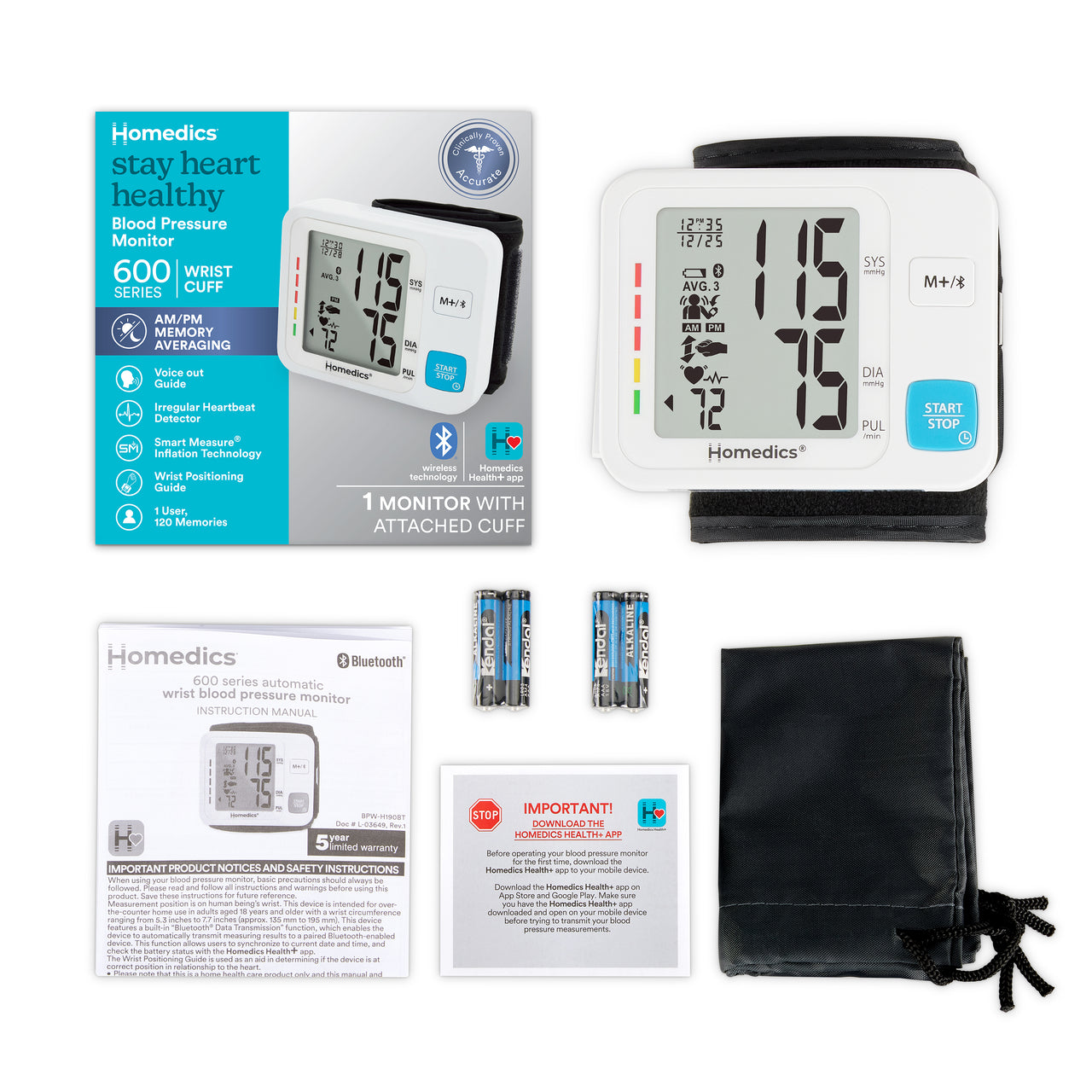 homedics-wrist-600-series-blood-pressure-monitor-clinically-validated-comfortabl image 4