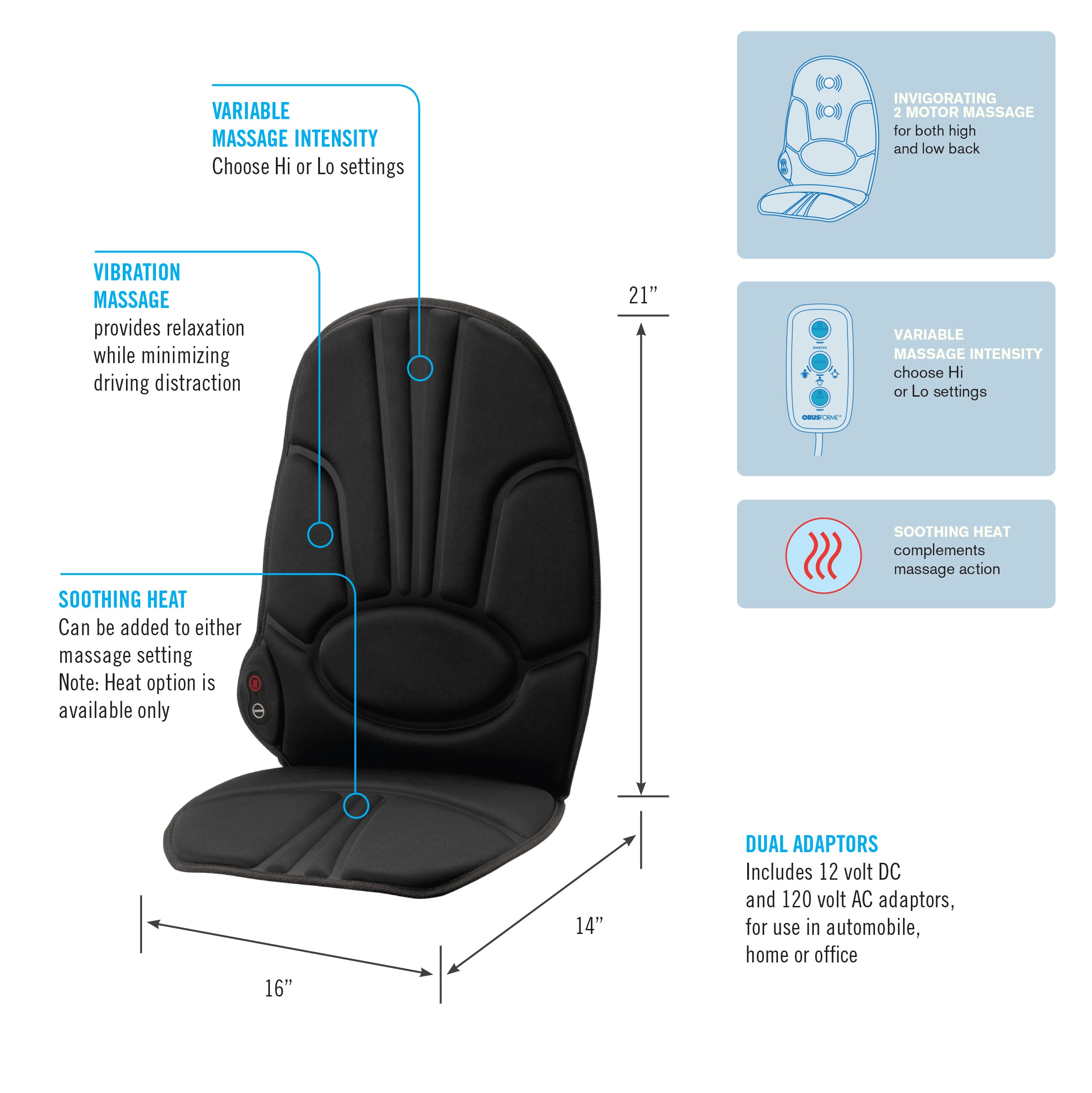 homedics-obusforme-back-massage-cushion-with-heat image 2