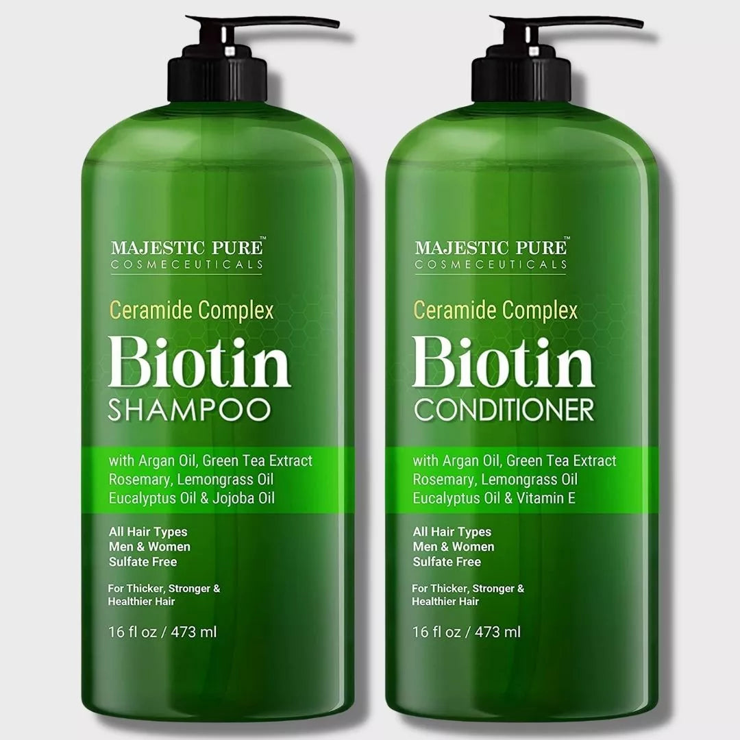 majestic-pure-ceramide-complex-biotin-shampoo-and-conditioner-set-16-fl-oz-each- image 2