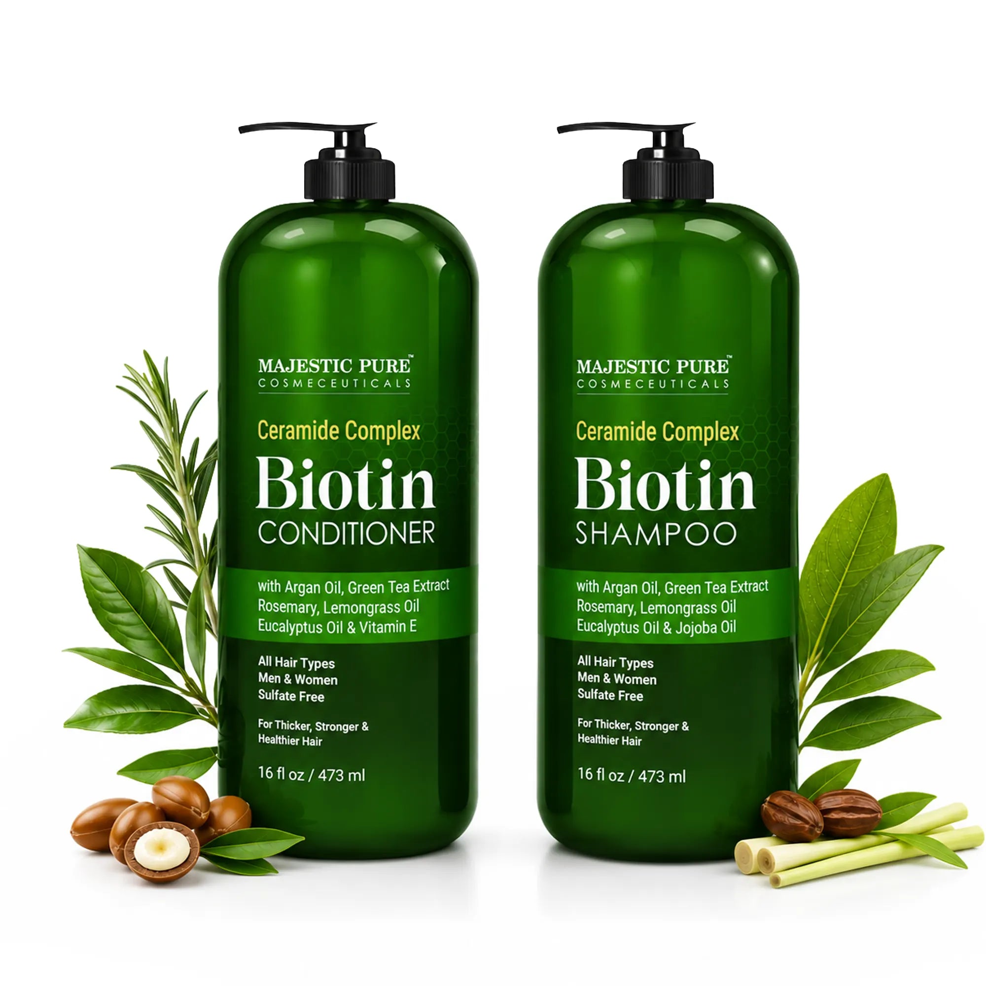 majestic-pure-ceramide-complex-biotin-shampoo-and-conditioner-set-16-fl-oz-each- image 1
