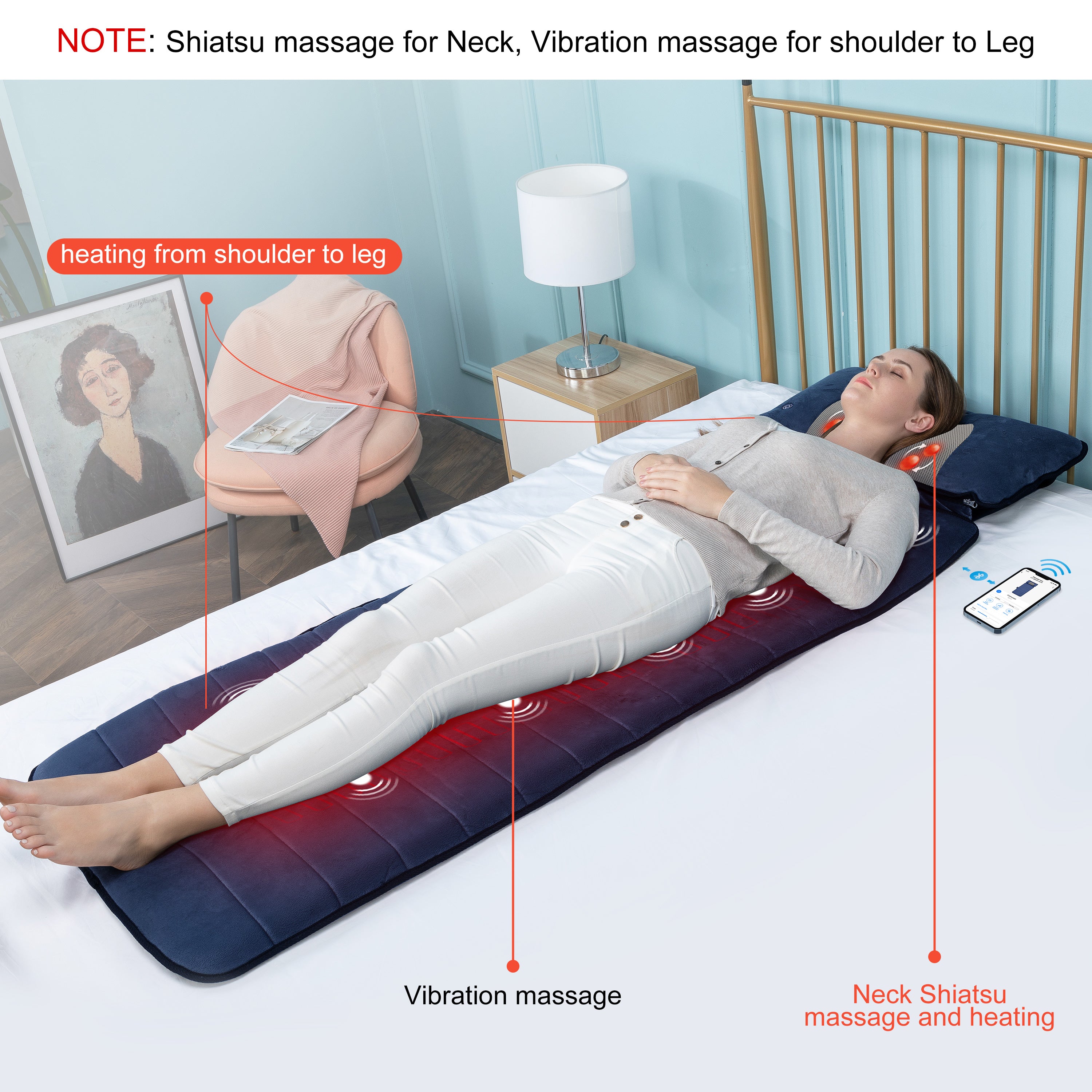 comfier-heated-massage-pad-with-movable-shiatsu-neck-massage-pillow-app-control- image 3