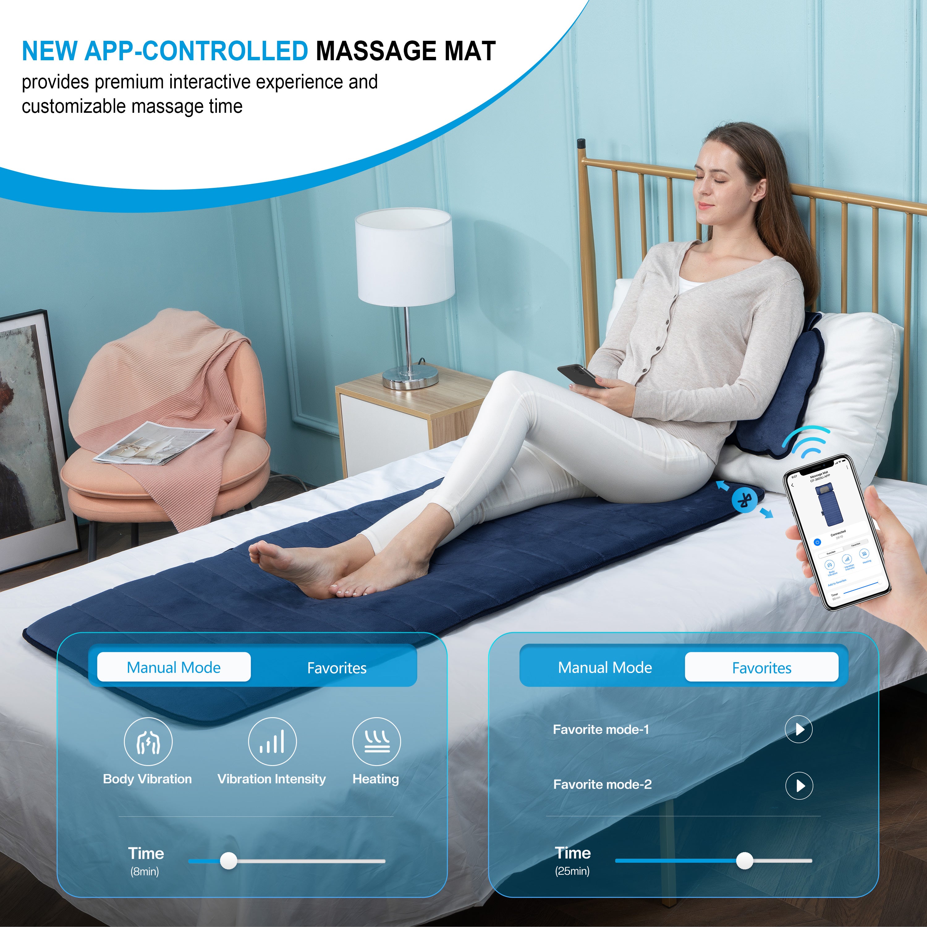 comfier-heated-massage-pad-with-movable-shiatsu-neck-massage-pillow-app-control- image 2