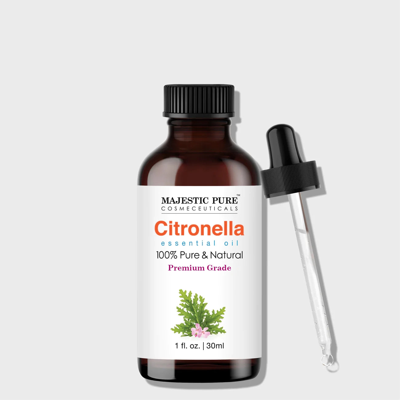 majestic-pure-citronella-essential-oil-4-fl-oz-100-pure-steam-distilled-for-arom image 1