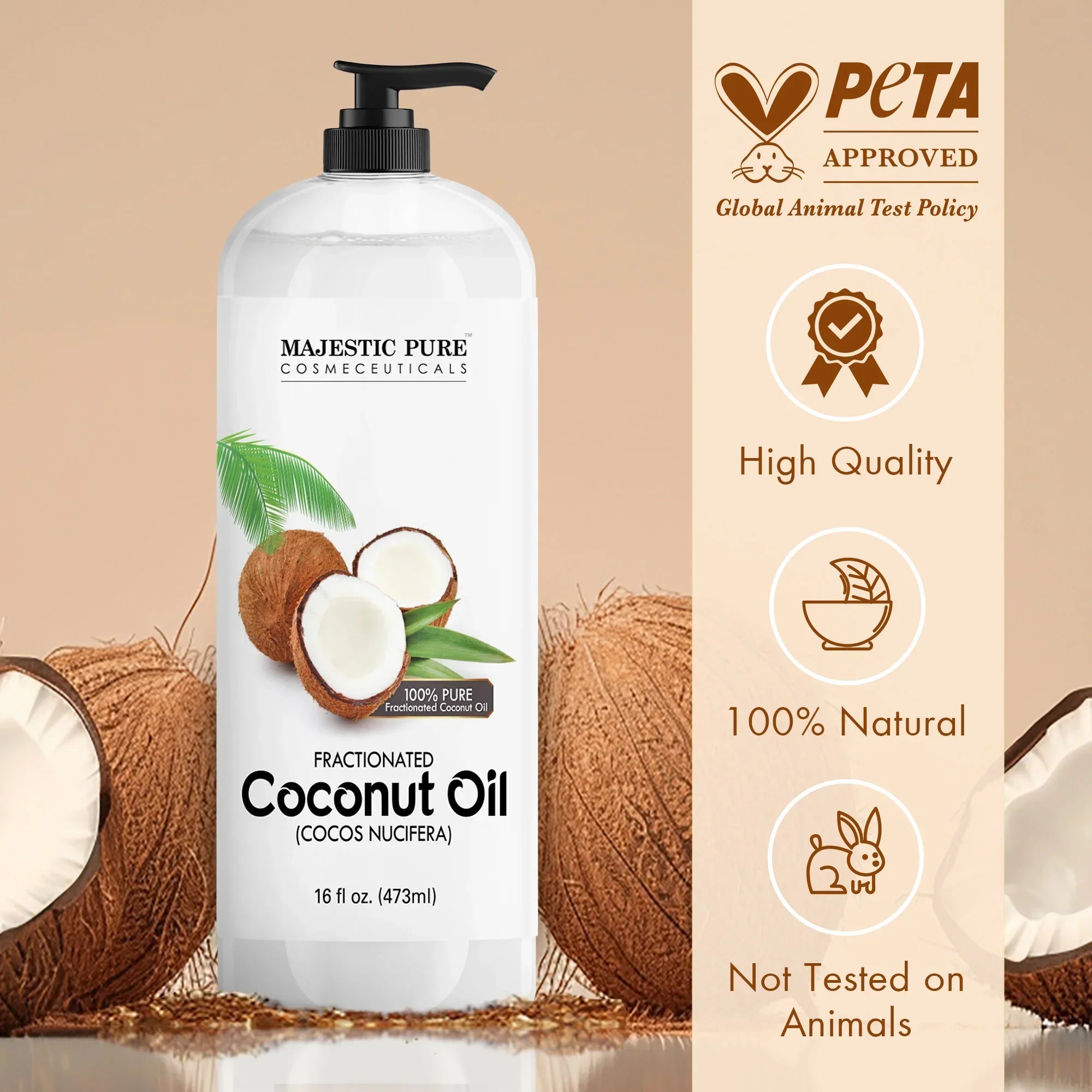 majestic-pure-fractionated-coconut-oil-sore-muscle-massage-oil-with-lavender-cha image 4