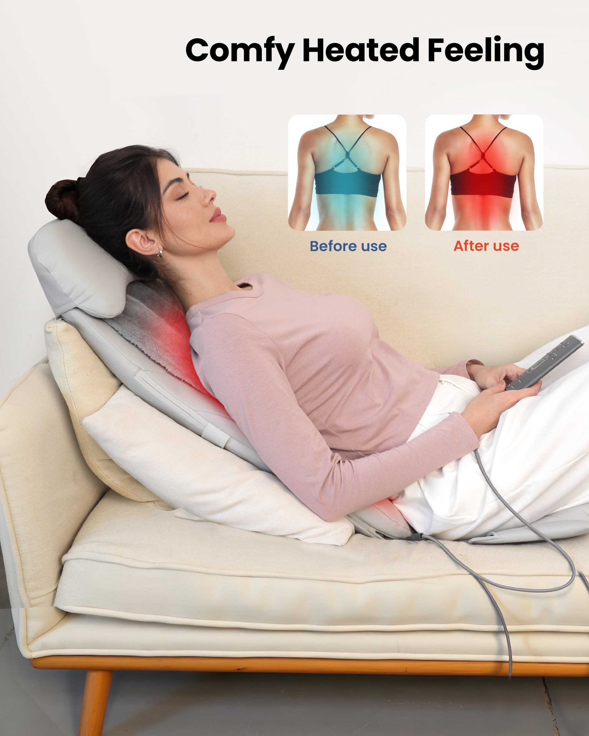 comfier-2311-upgrade-shiatsu-back-massager-with-heat-vibration-s-track-design image 5