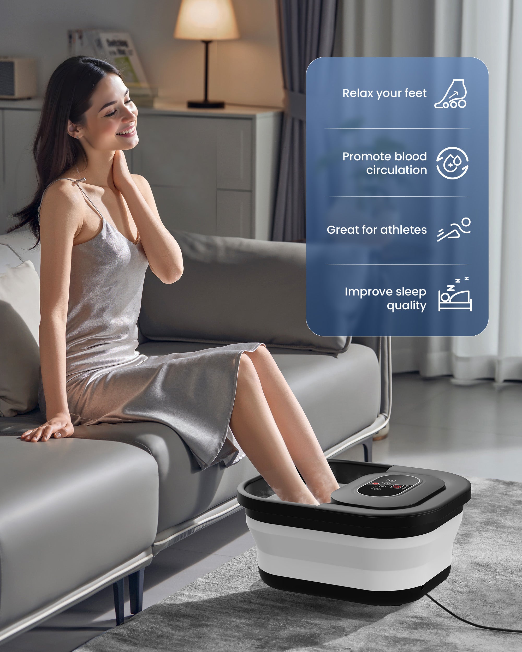 comfier-5415-collapsible-foot-spa-bath-massager-with-bubbles-red-light-pumice-st image 3