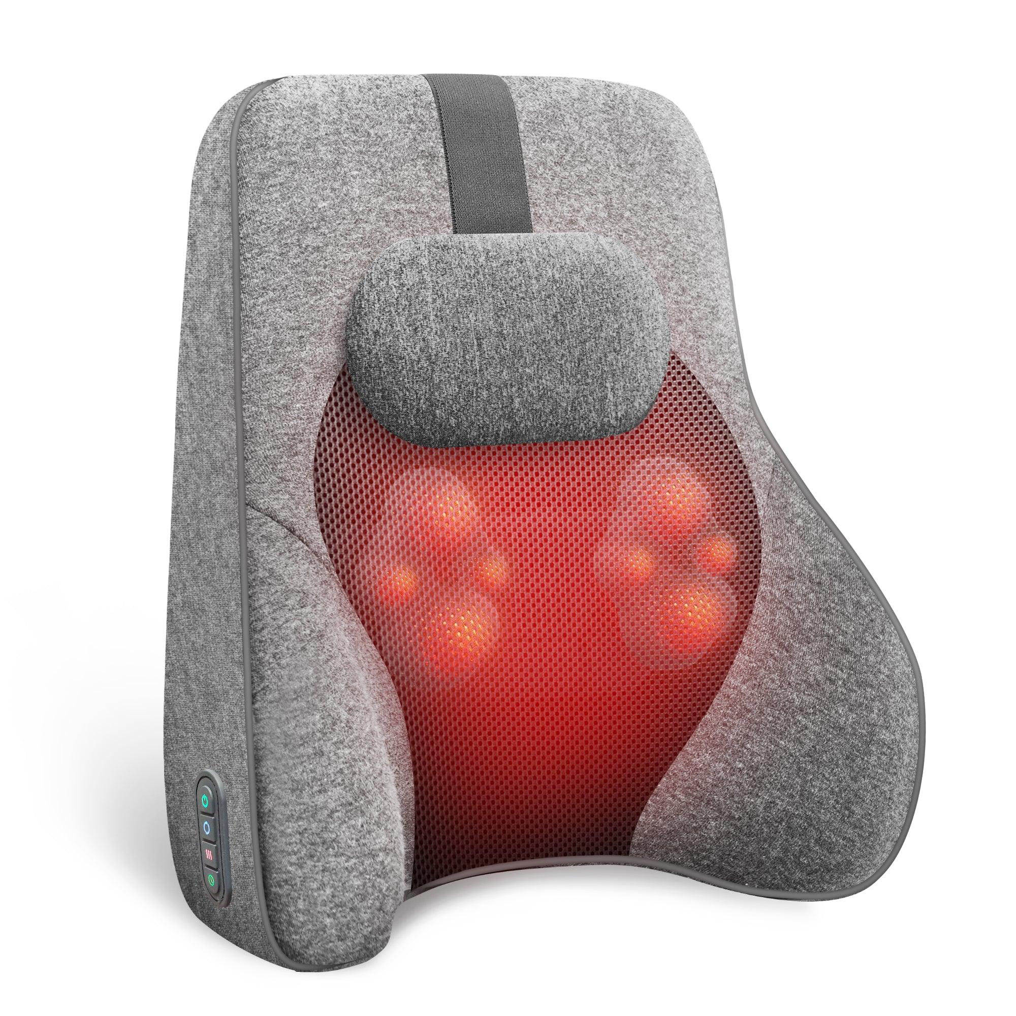 comfier-1503s-memory-foam-back-lumbar-support-pillow-with-4-shiatsu-massage-head image 1