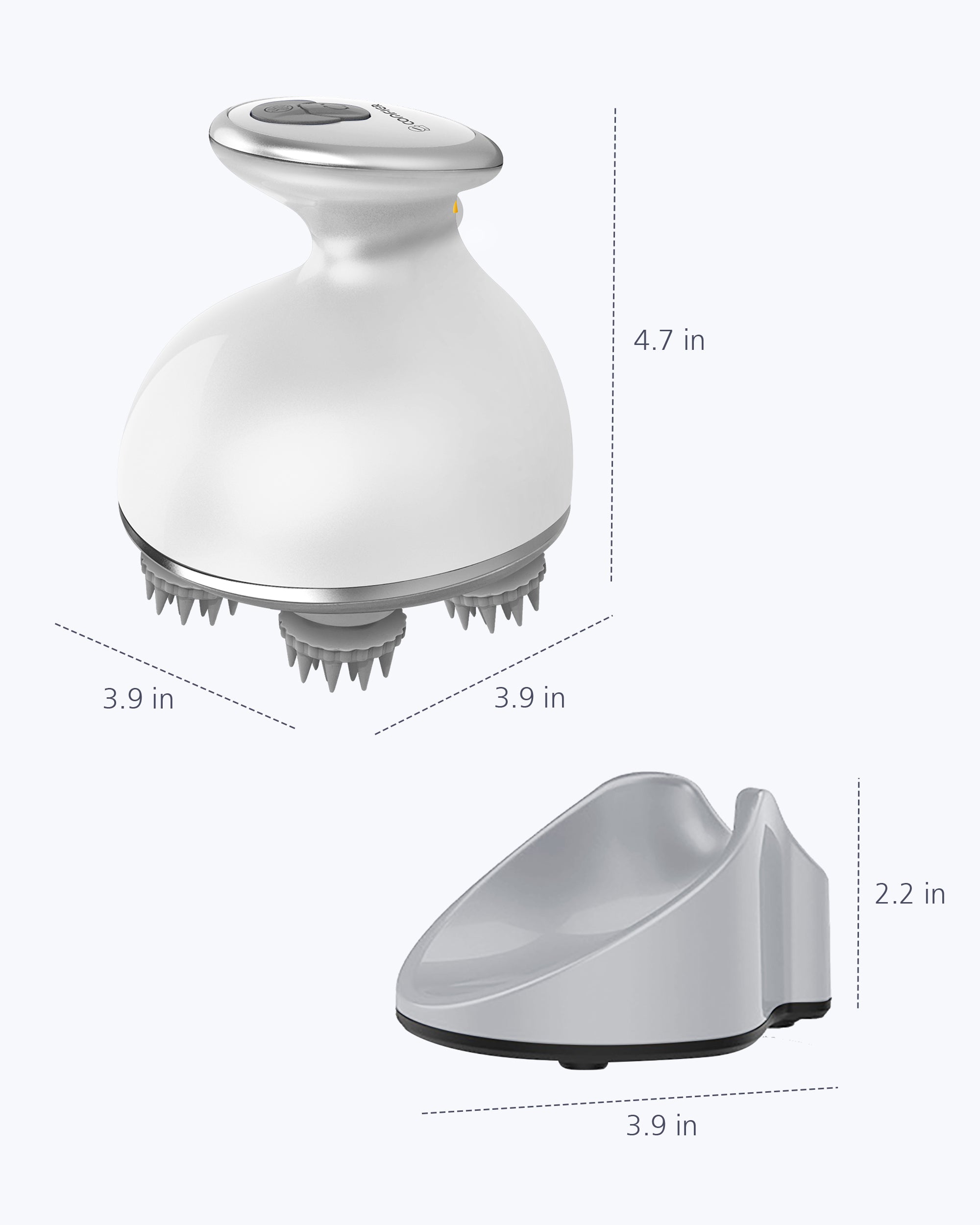 comfier-4903w-cordless-scalp-massager-white image 2