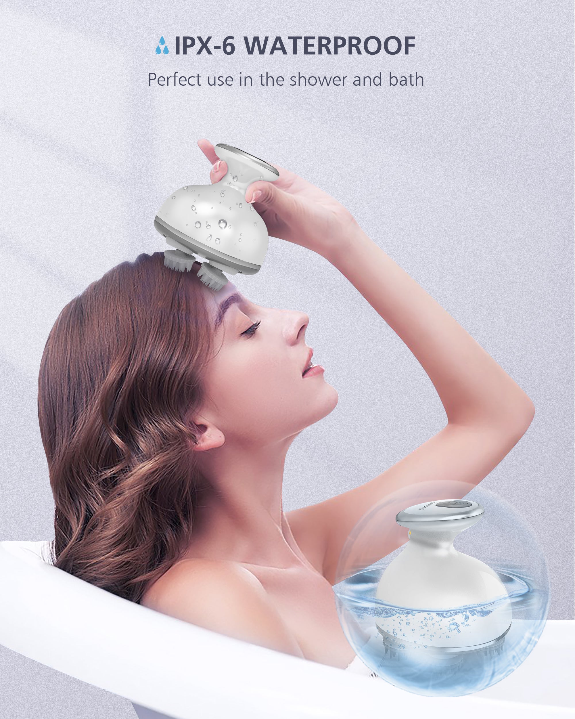 comfier-4903w-cordless-scalp-massager-white image 5