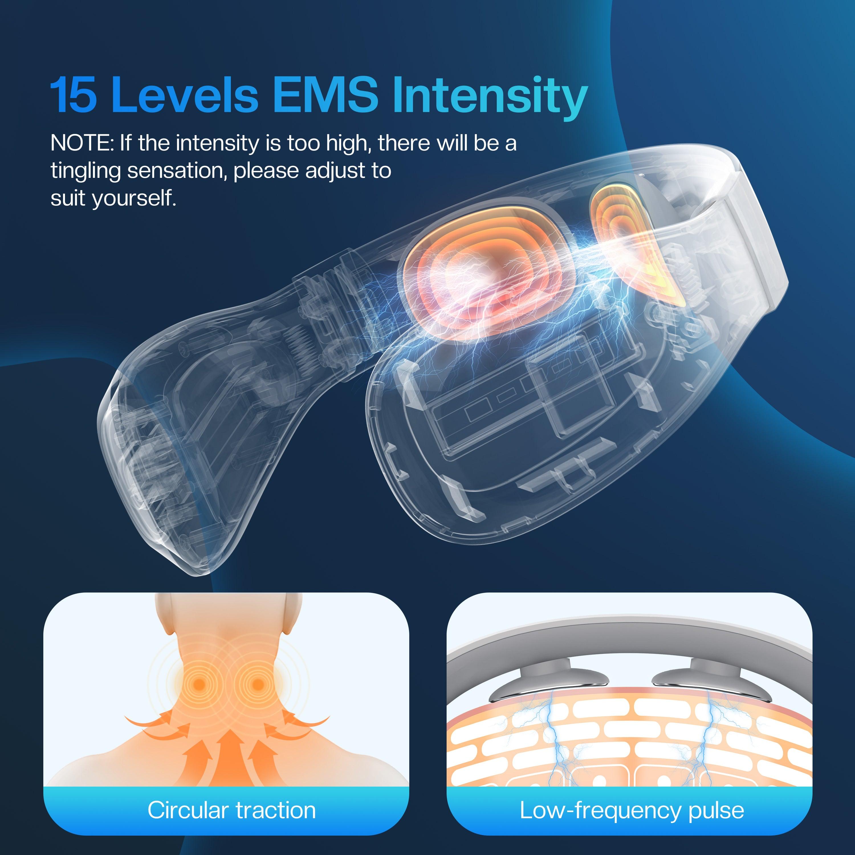 comfier-6322-portable-intelligent-electric-pulse-neck-massager-with-heat image 3