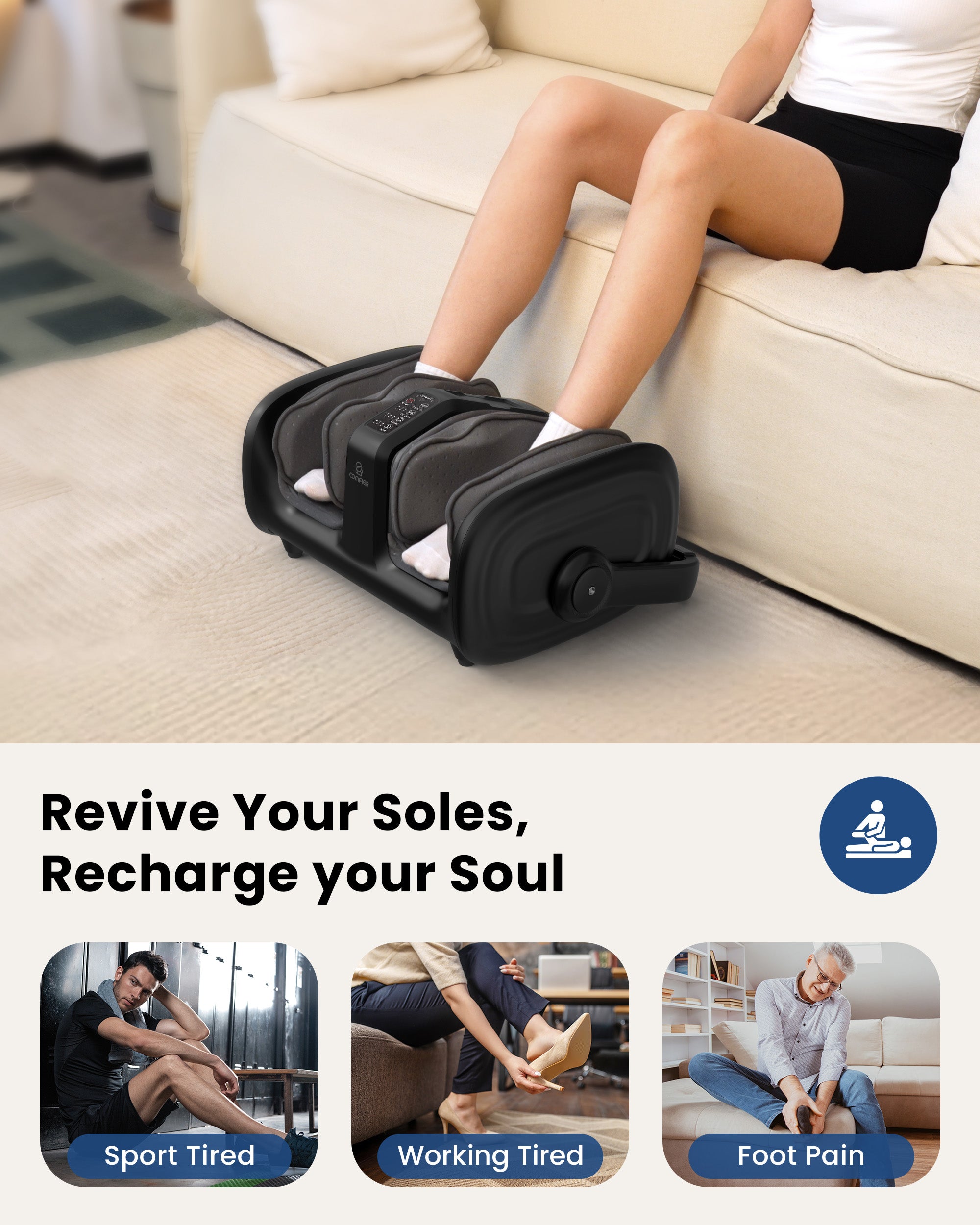 comfier-foot-calf-massager-with-heat-squeeze-vibration-remote-control-model-5416 image 5