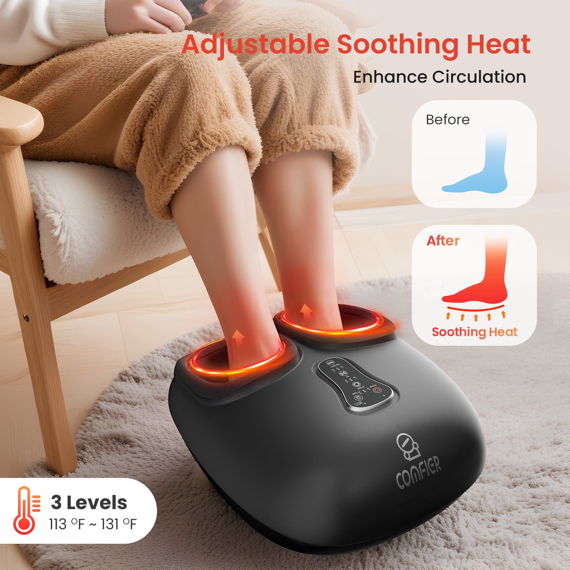 comfier-5212rc-shiatsu-foot-massager-with-remote-control-heat-compression-vibrat image 6