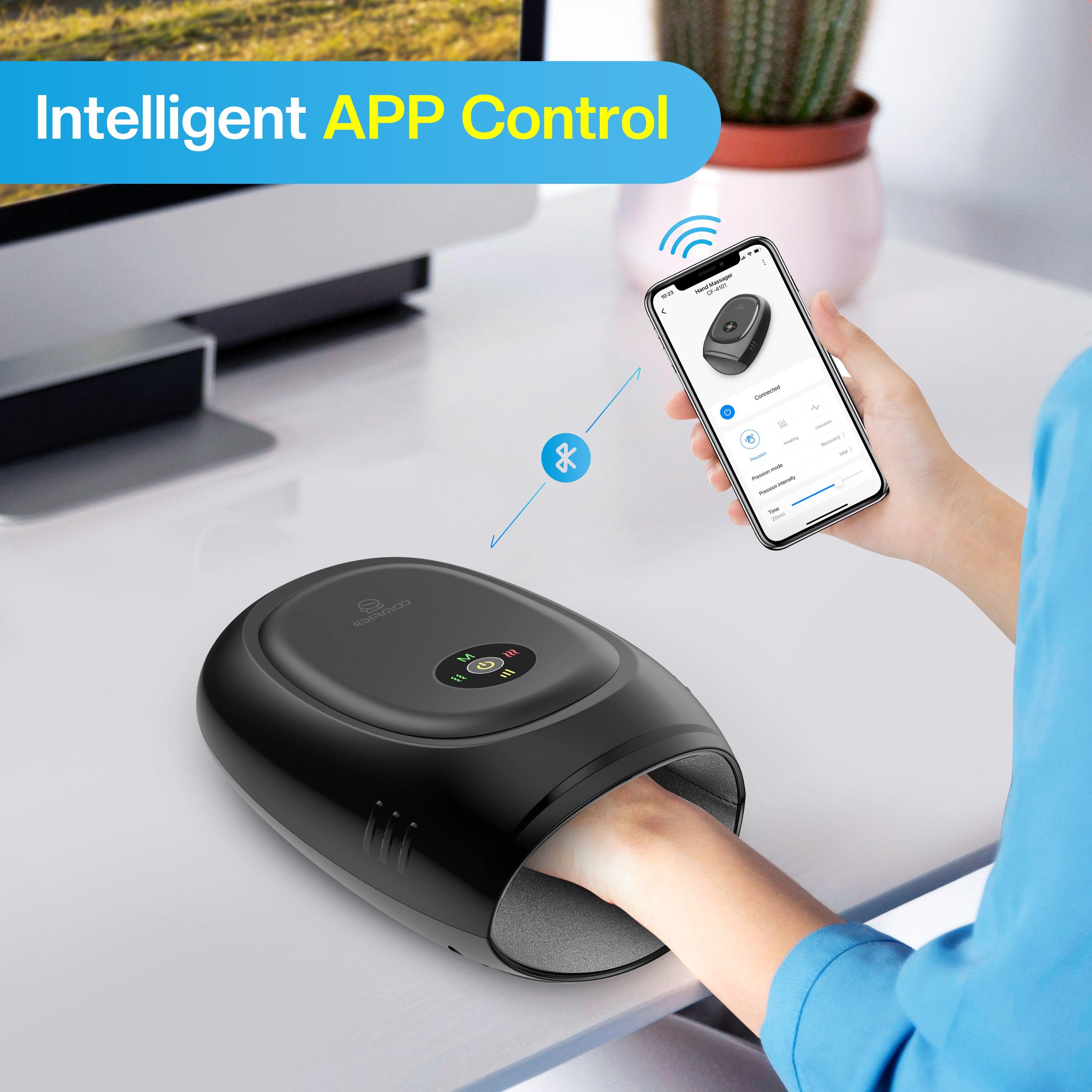 comfier-4101-wireless-hand-massager-with-app-control-heat-compression-vibration image 2