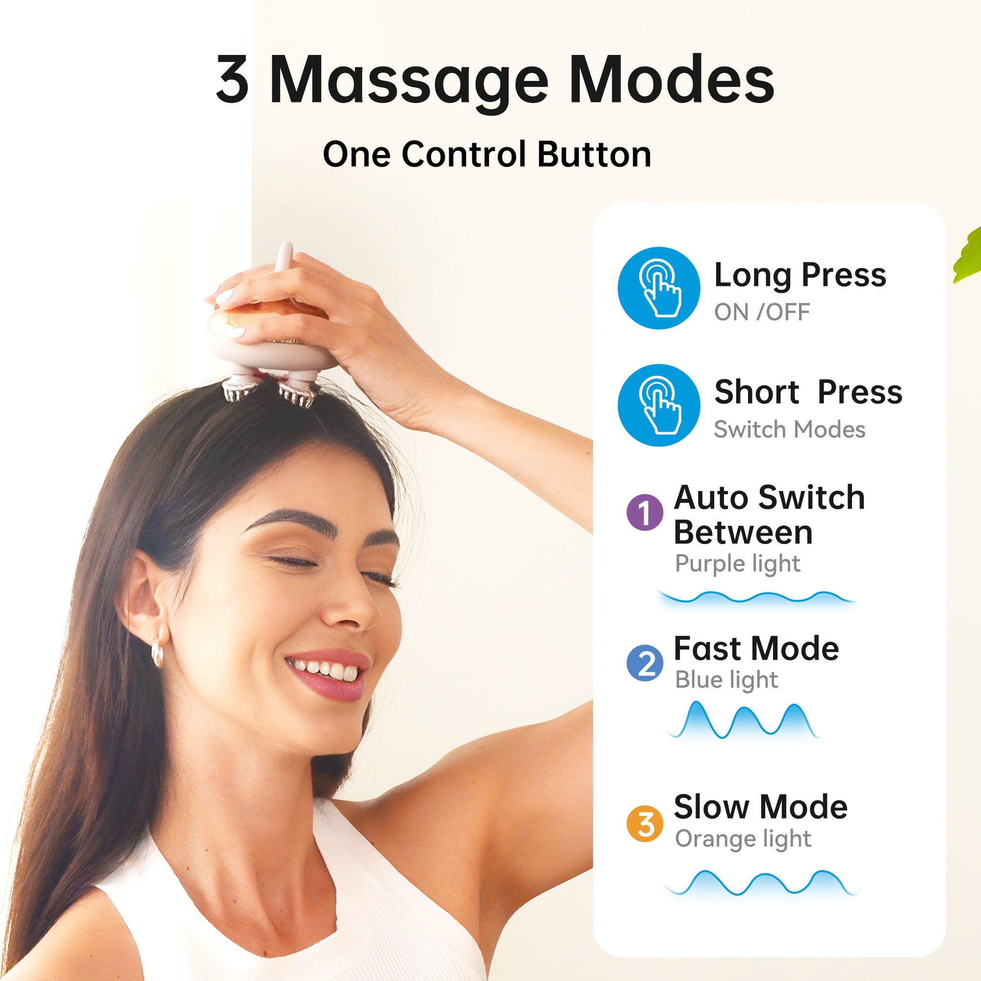 comfier-cordless-scalp-massager-with-3-kneading-modes-8-claws-model-4402 image 2