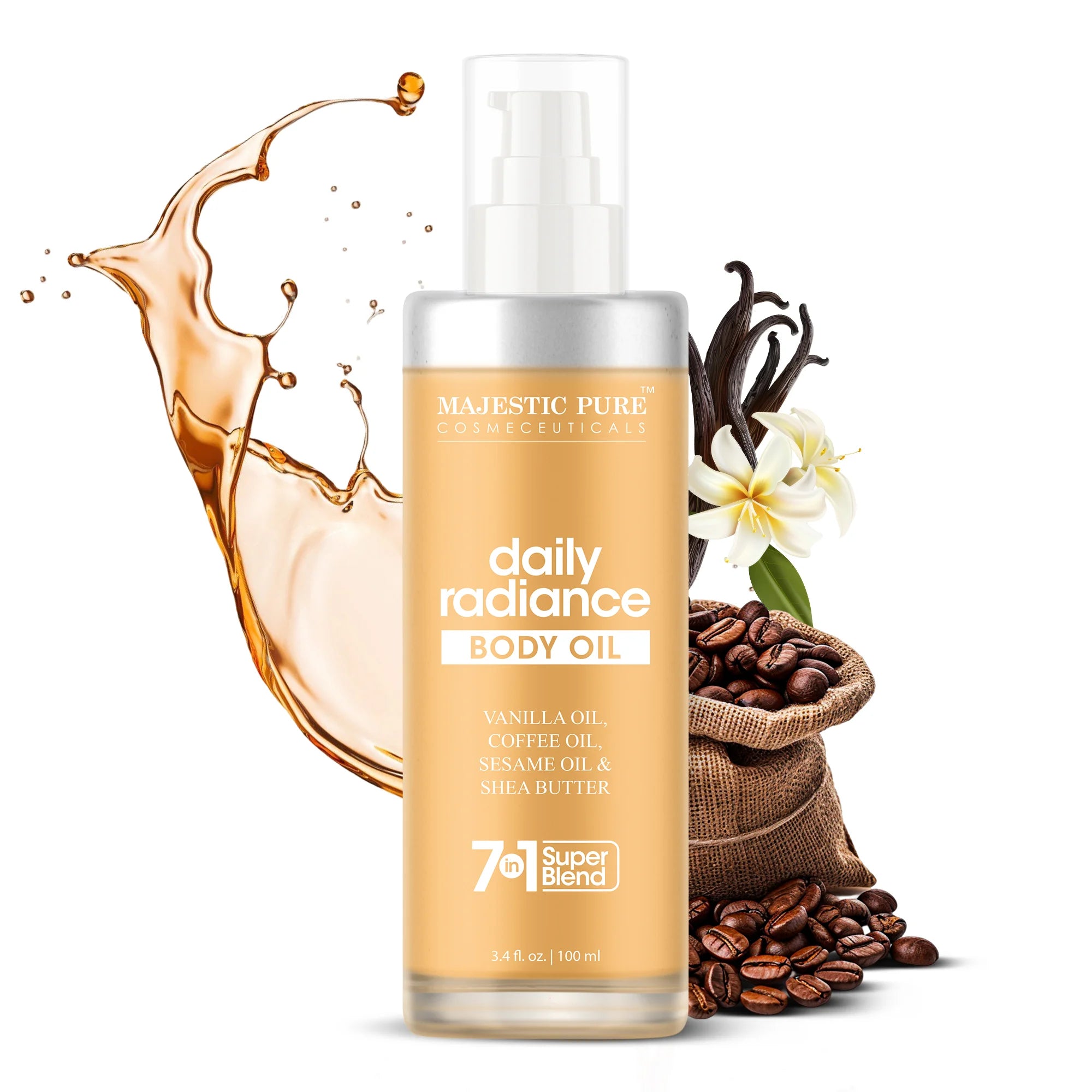 majestic-pure-daily-radiance-body-oil-with-vanilla-oil-and-shea-butter-3-4-fl-oz image 1