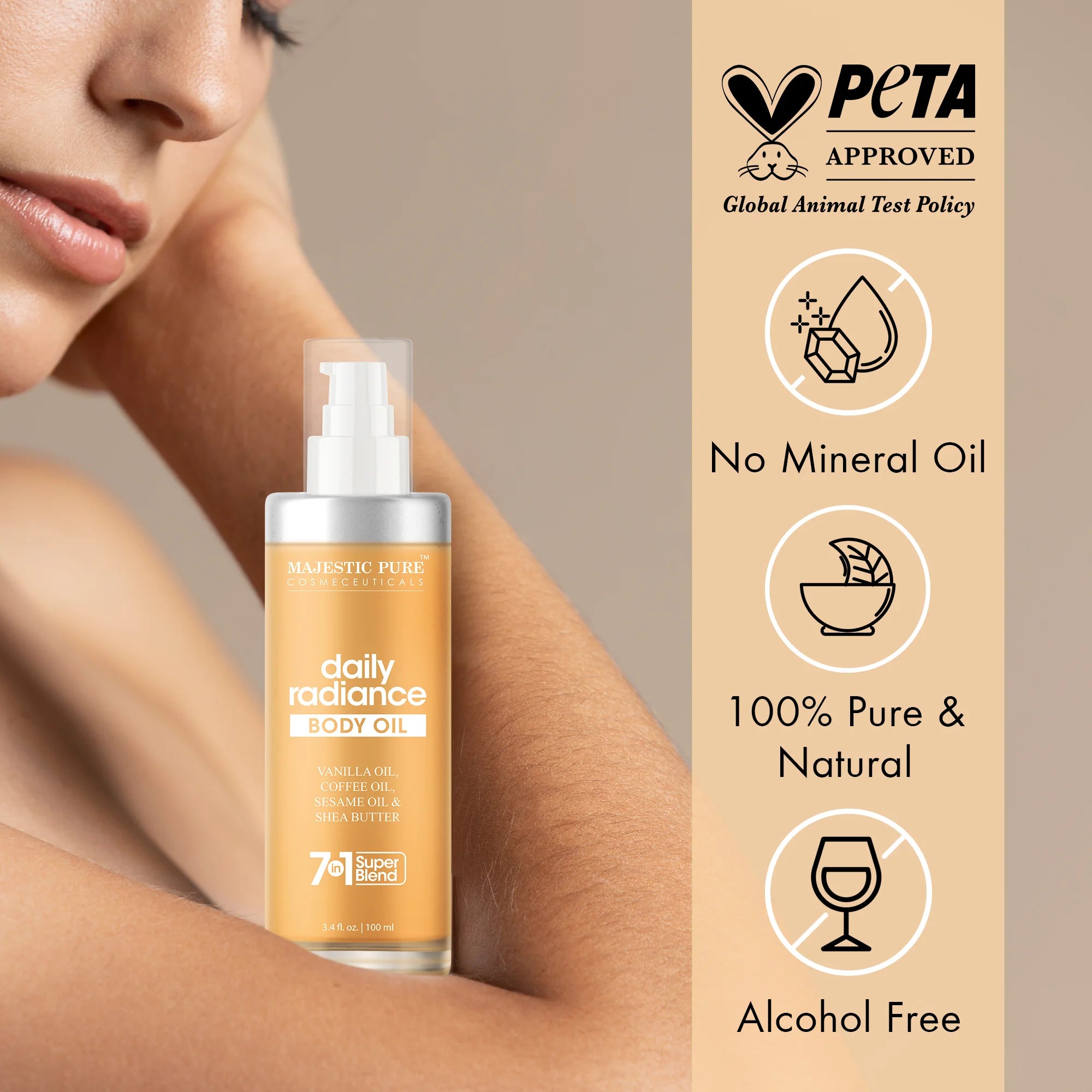 majestic-pure-daily-radiance-body-oil-with-vanilla-oil-and-shea-butter-3-4-fl-oz image 2