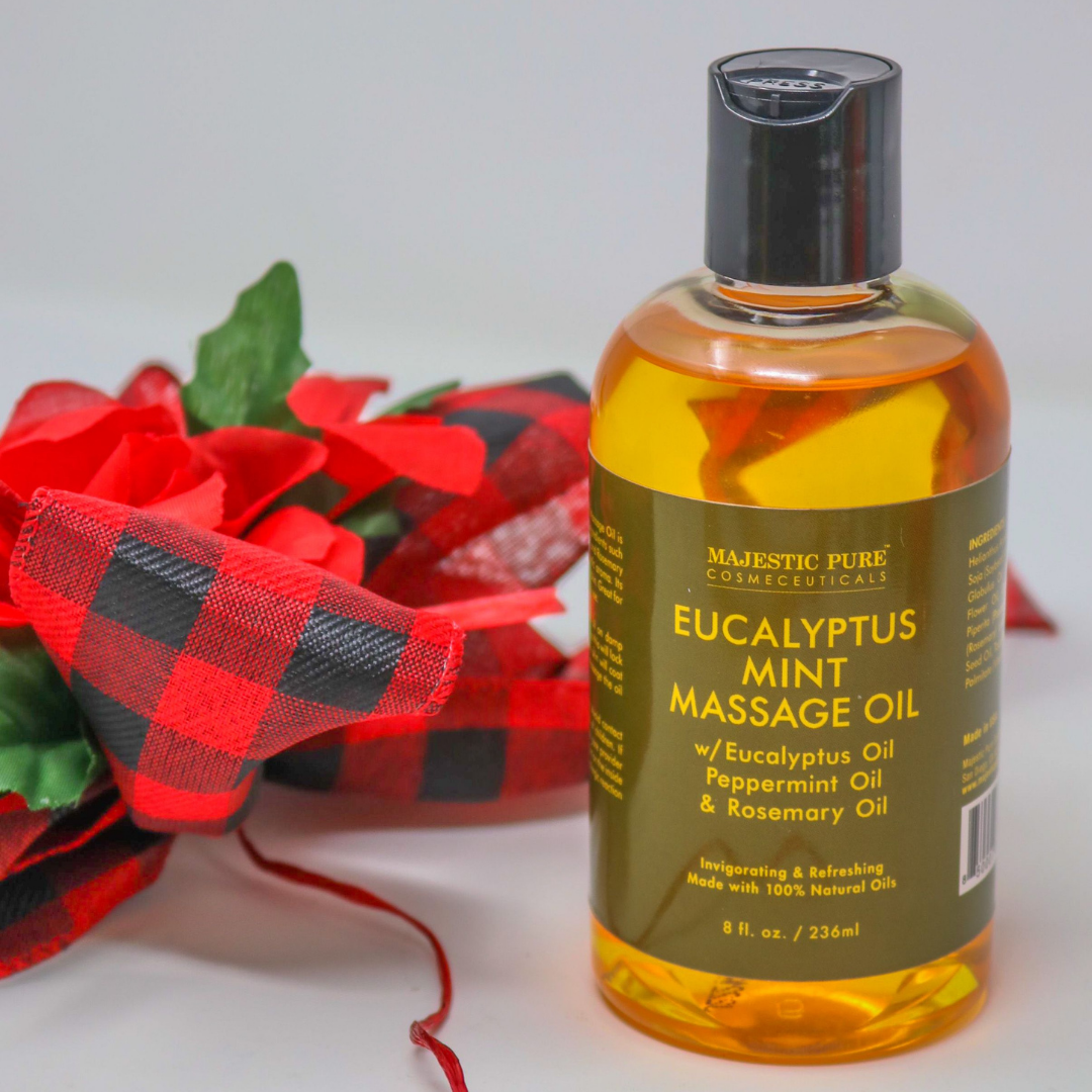 majestic-pure-eucalyptus-mint-massage-oil-8-fl-oz-invigorating-natural-oil-for-s image 4