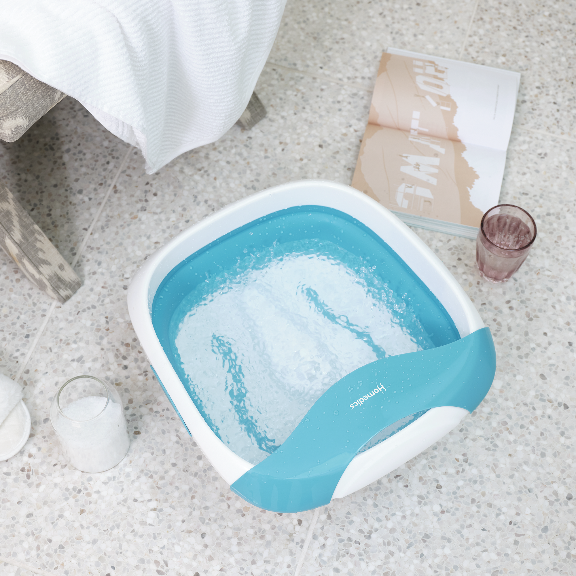 homedics-compact-pro-spa-collapsible-footbath-with-heat-bubble-vibration-massage image 7