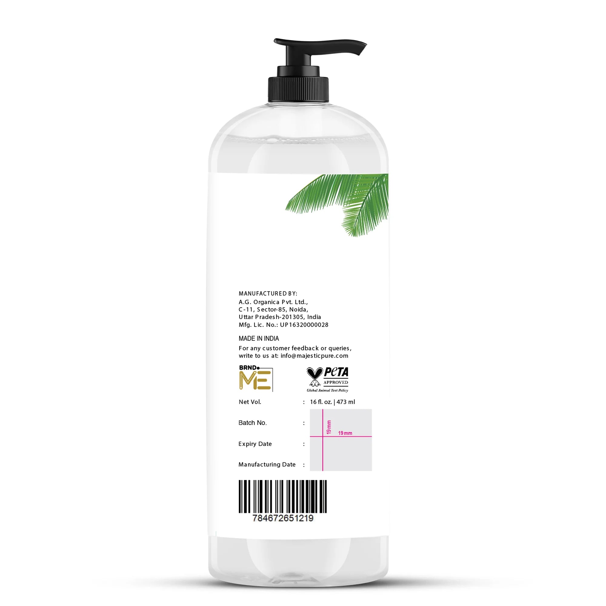 majestic-pure-fractionated-coconut-oil-16-fl-oz-lightweight-non-greasy image 7