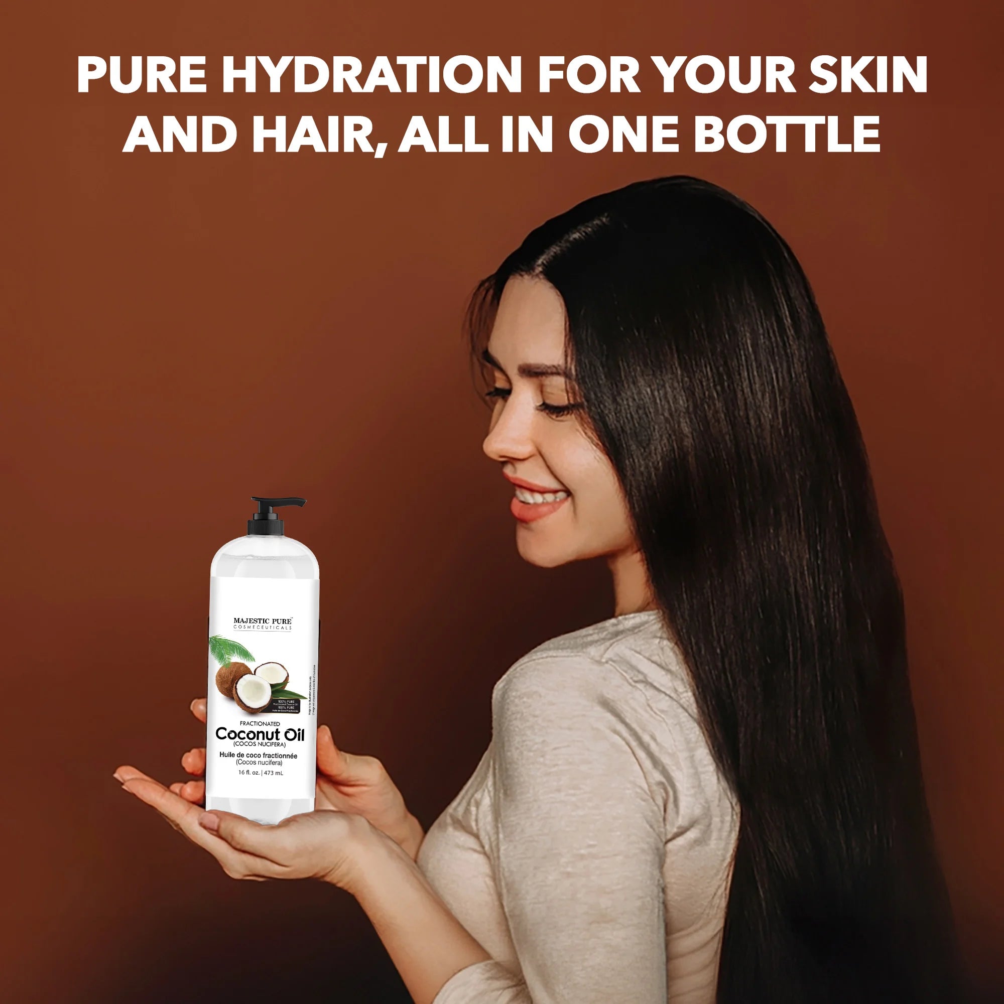majestic-pure-fractionated-coconut-oil-16-fl-oz-lightweight-non-greasy image 6