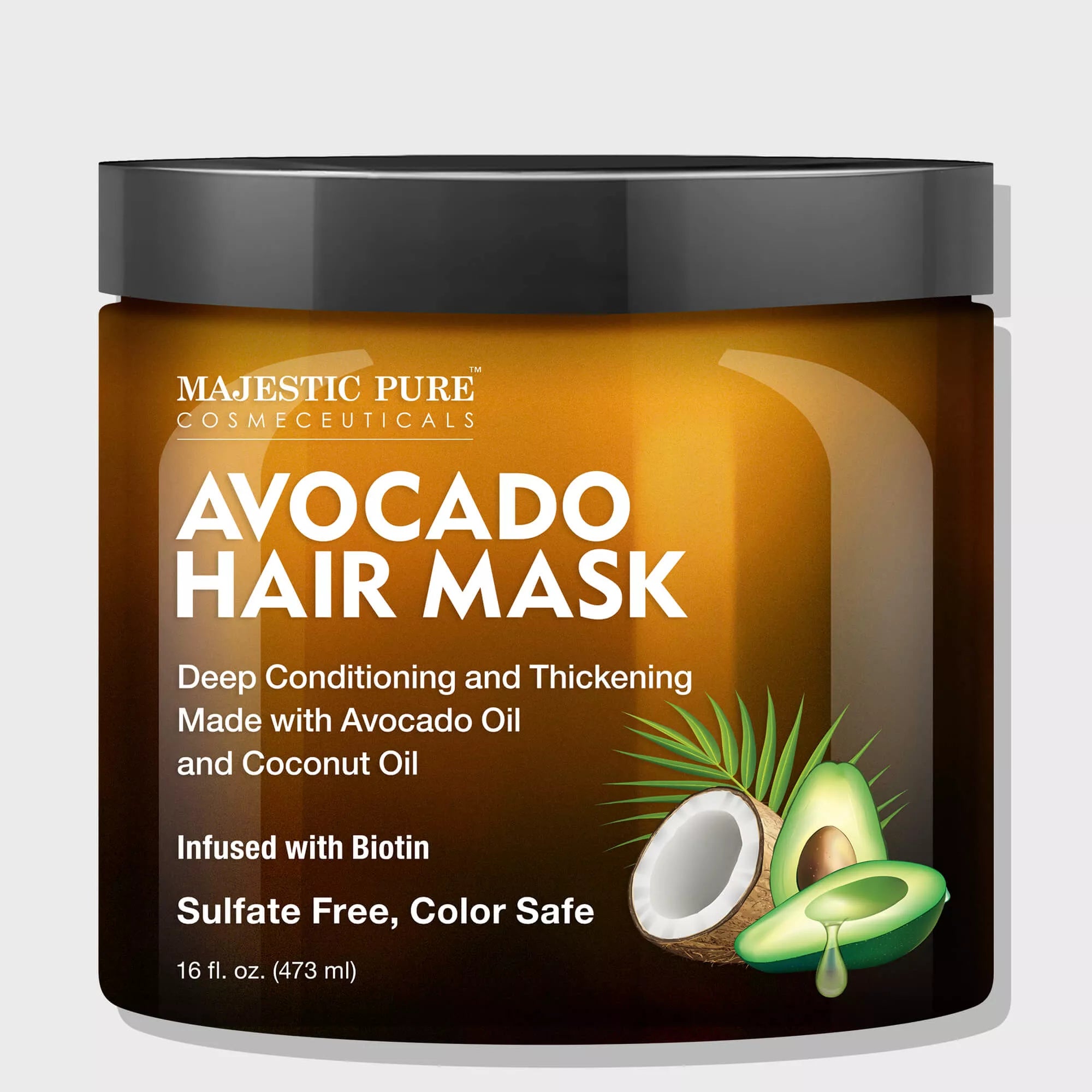 majestic-pure-avocado-hair-mask-with-coconut-oil-16-oz-deep-conditioning-treatme image 1