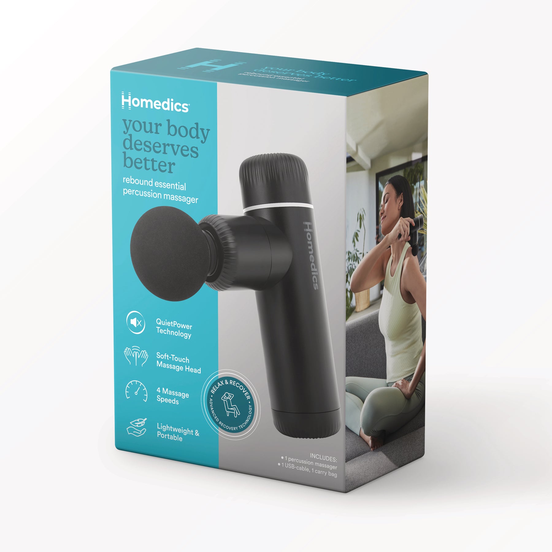 homedics-rebound-essential-percussion-massager-portable image 6