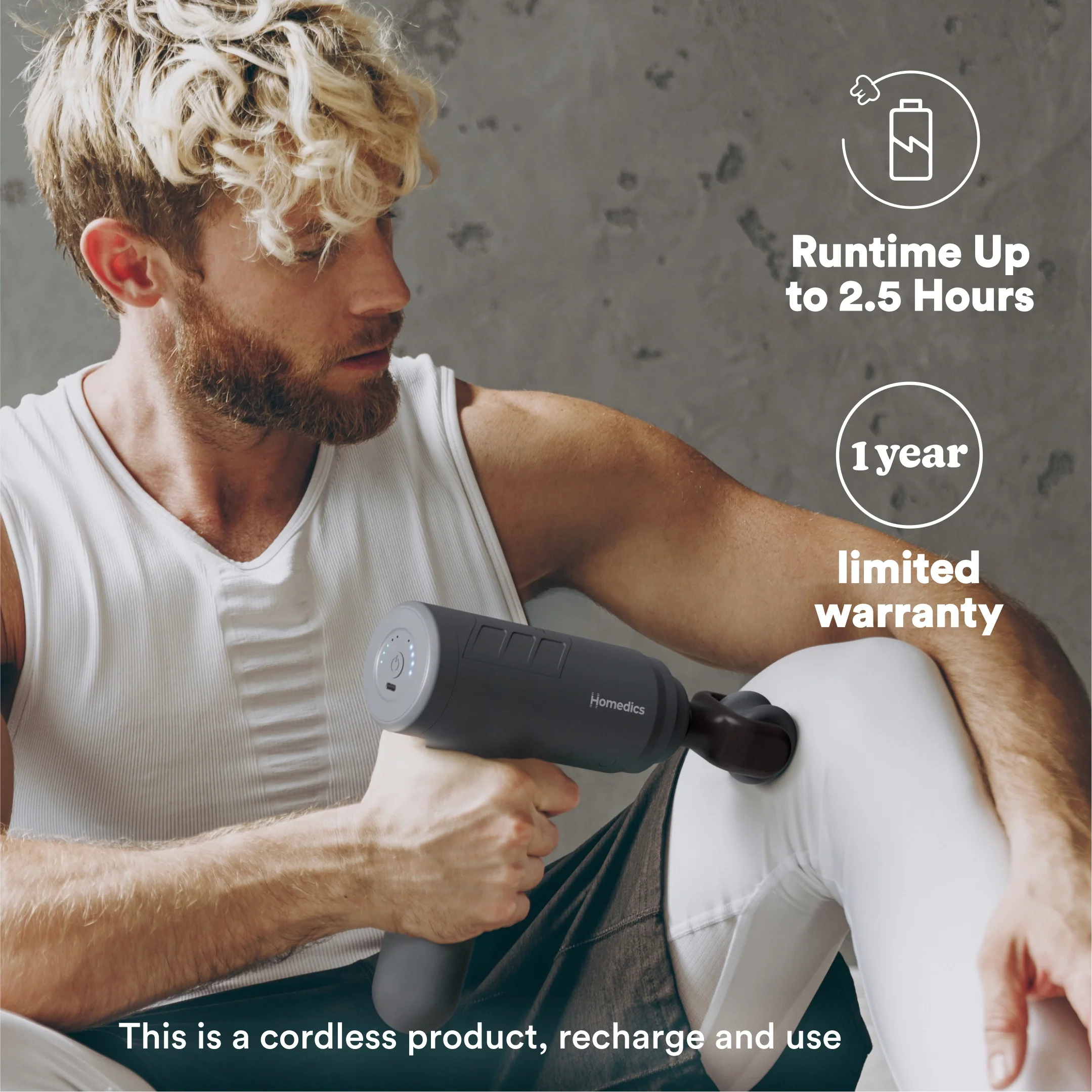 homedics-therapist-select-prime-percussion-massager-with-5-speeds-and-5-heads image 4