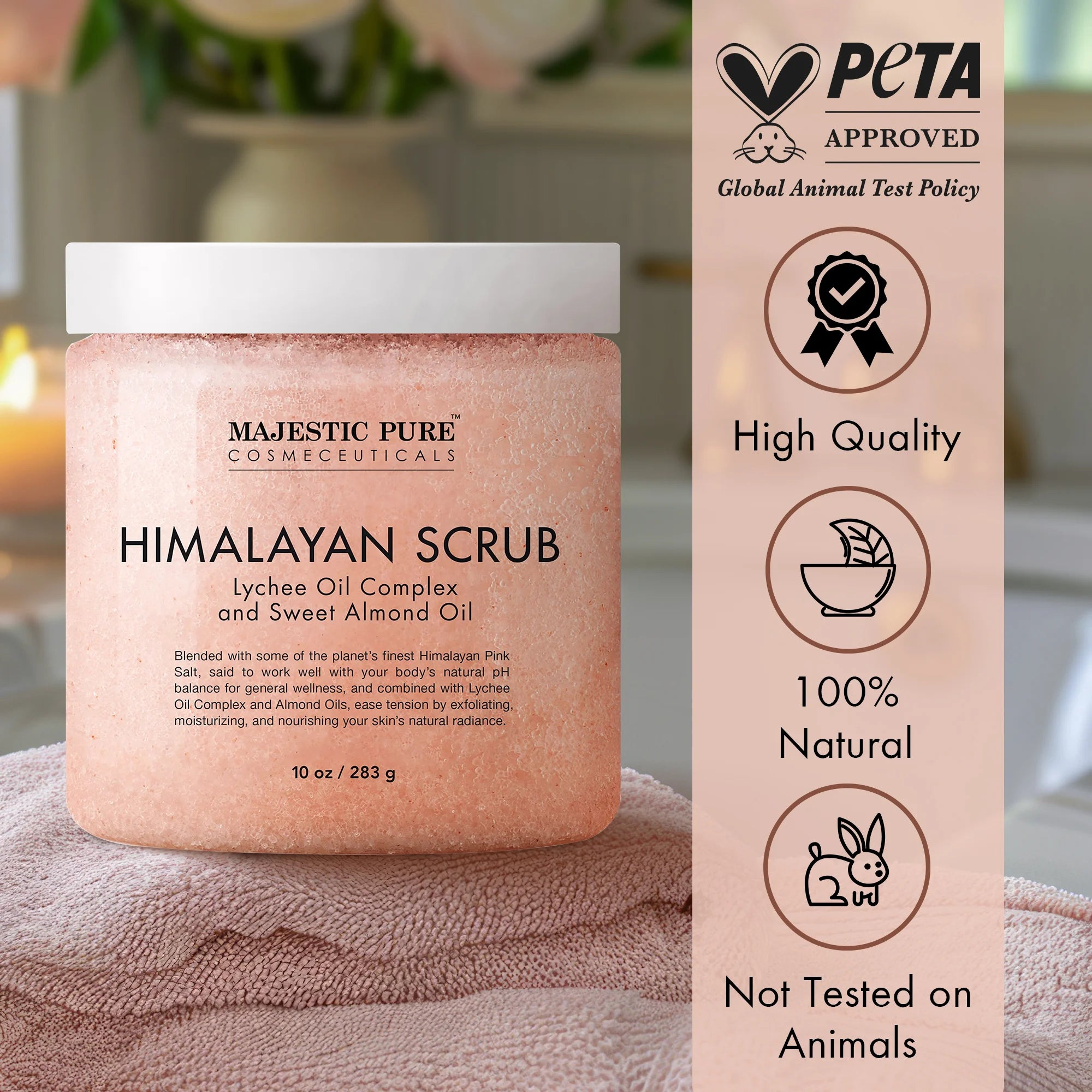 majestic-pure-himalayan-salt-body-scrub-with-lychee-oil-and-sweet-almond-oil-10- image 2