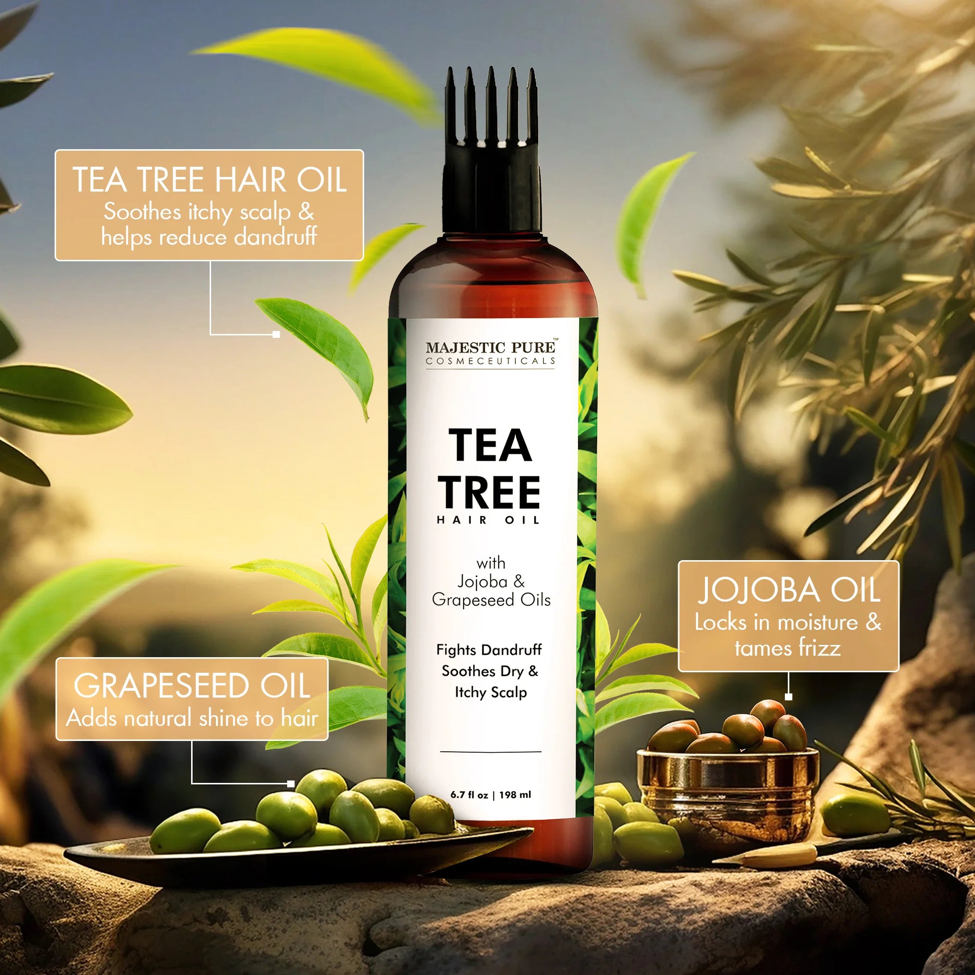 majestic-pure-tea-tree-hair-oil-6-7-fl-oz-scalp-soothing-oil-for-itchy-scalp-and image 2